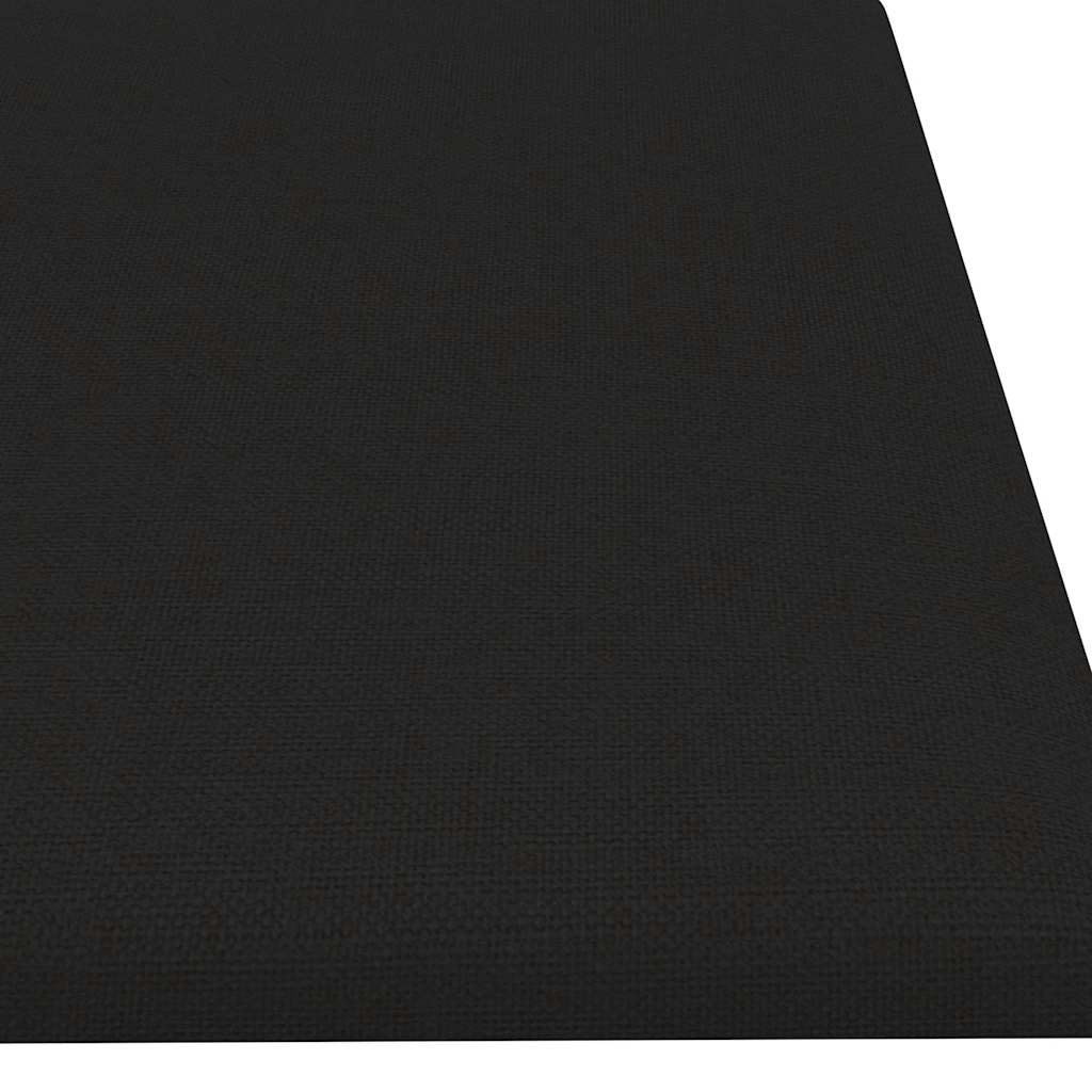 vidaXL Wandpaneele 12 Stk. Schwarz 60x15 cm Stoff 1,08 m² - Image 6
