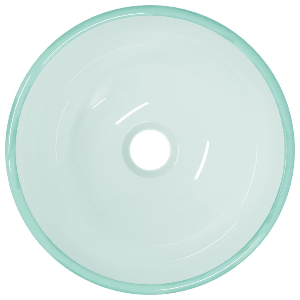 vidaXL Waschbecken Hartglas 30x12 cm Matt - Image 3