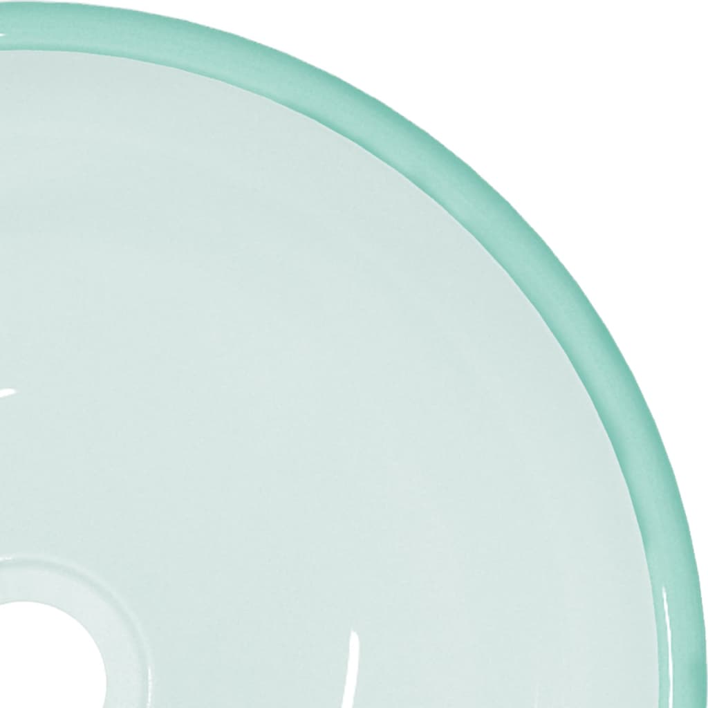 vidaXL Waschbecken Hartglas 30x12 cm Matt - Image 4