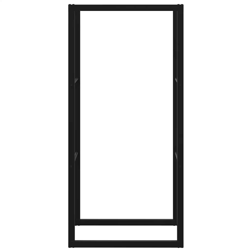 vidaXL Brennholzregal Schwarz 55x30x116 cm Stahl - Image 5