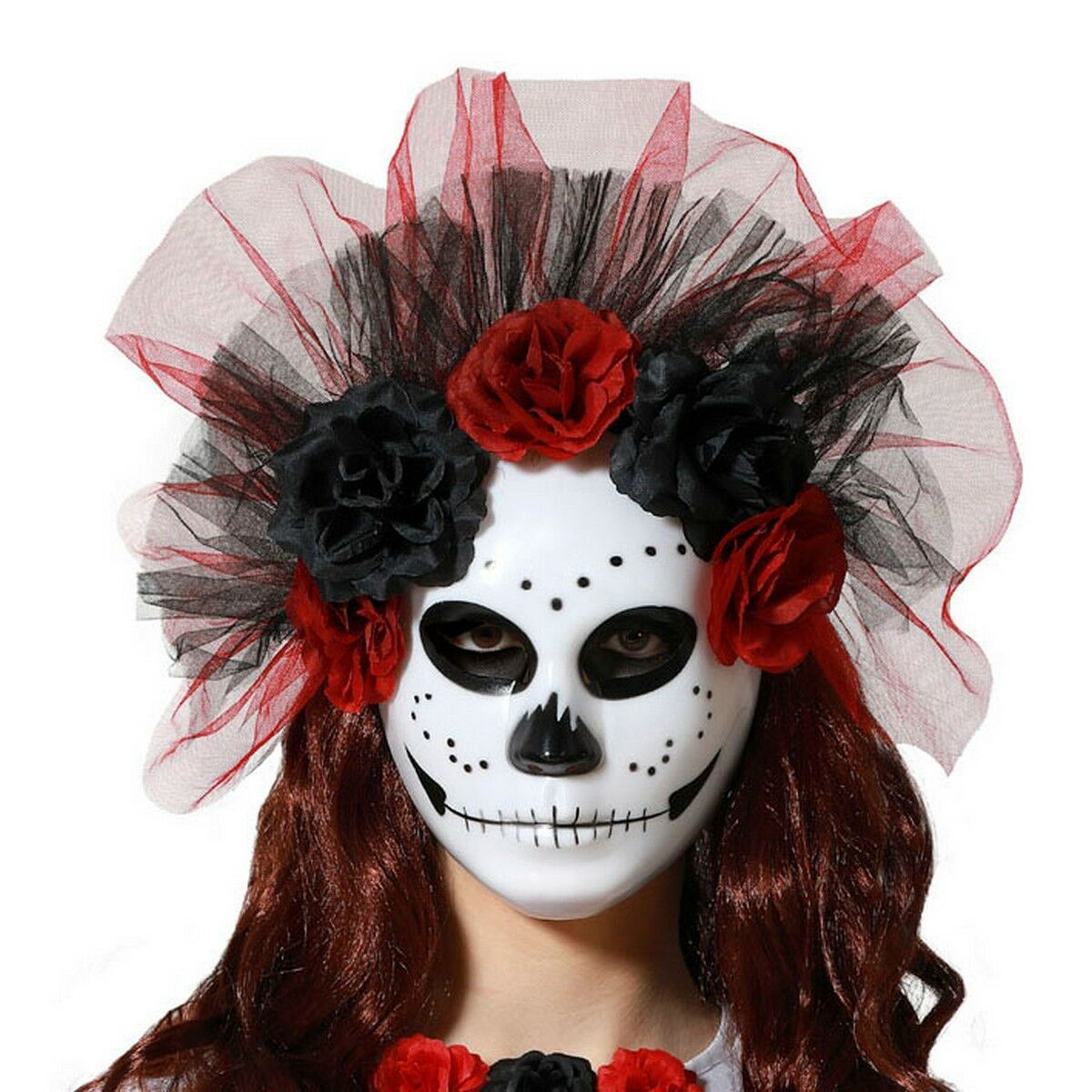 Maschera Bianco Teschio Il giorno dei morti