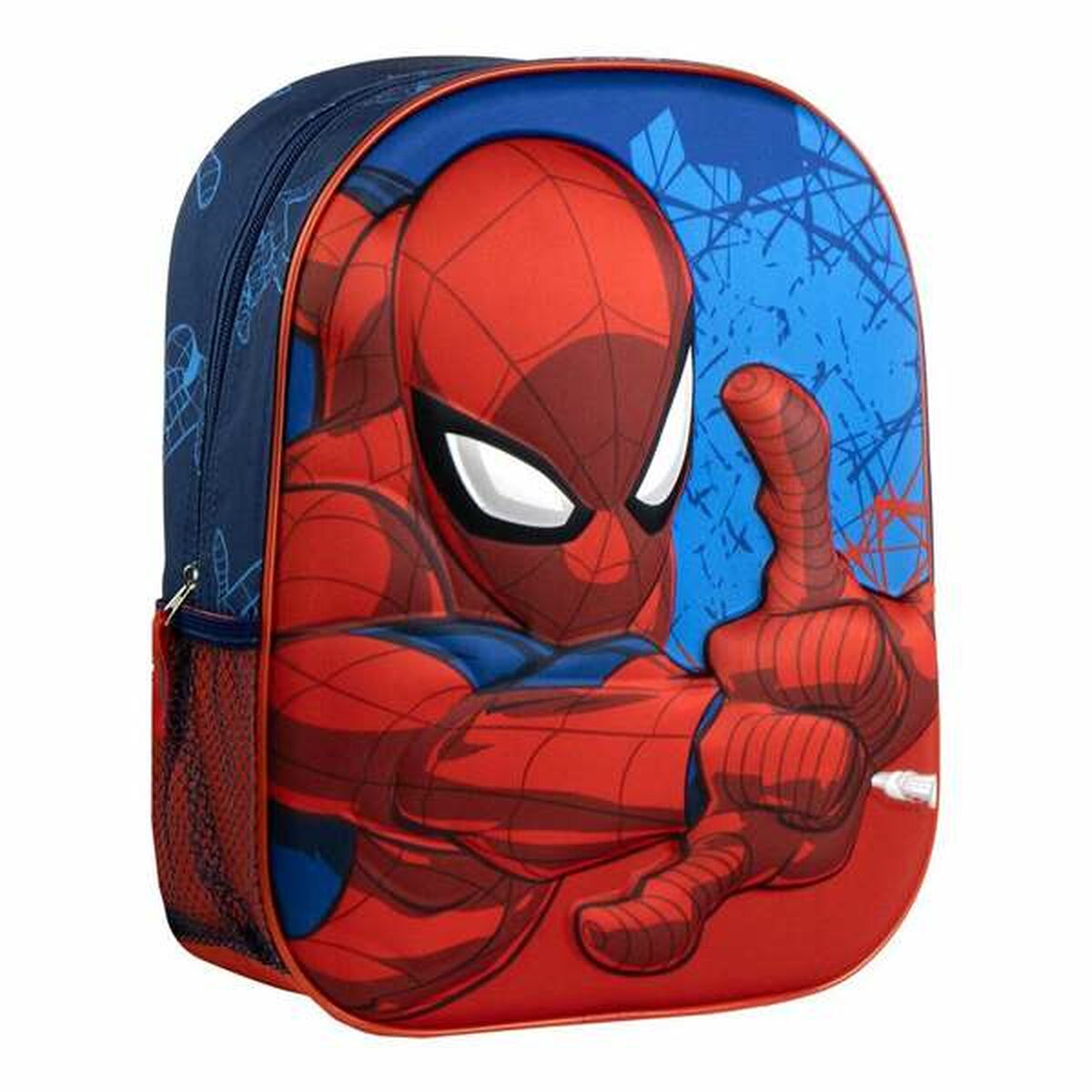 Zaino Scuola 3D Spider-Man Azzurro 25,0 x 31,0 x 10,0 cm