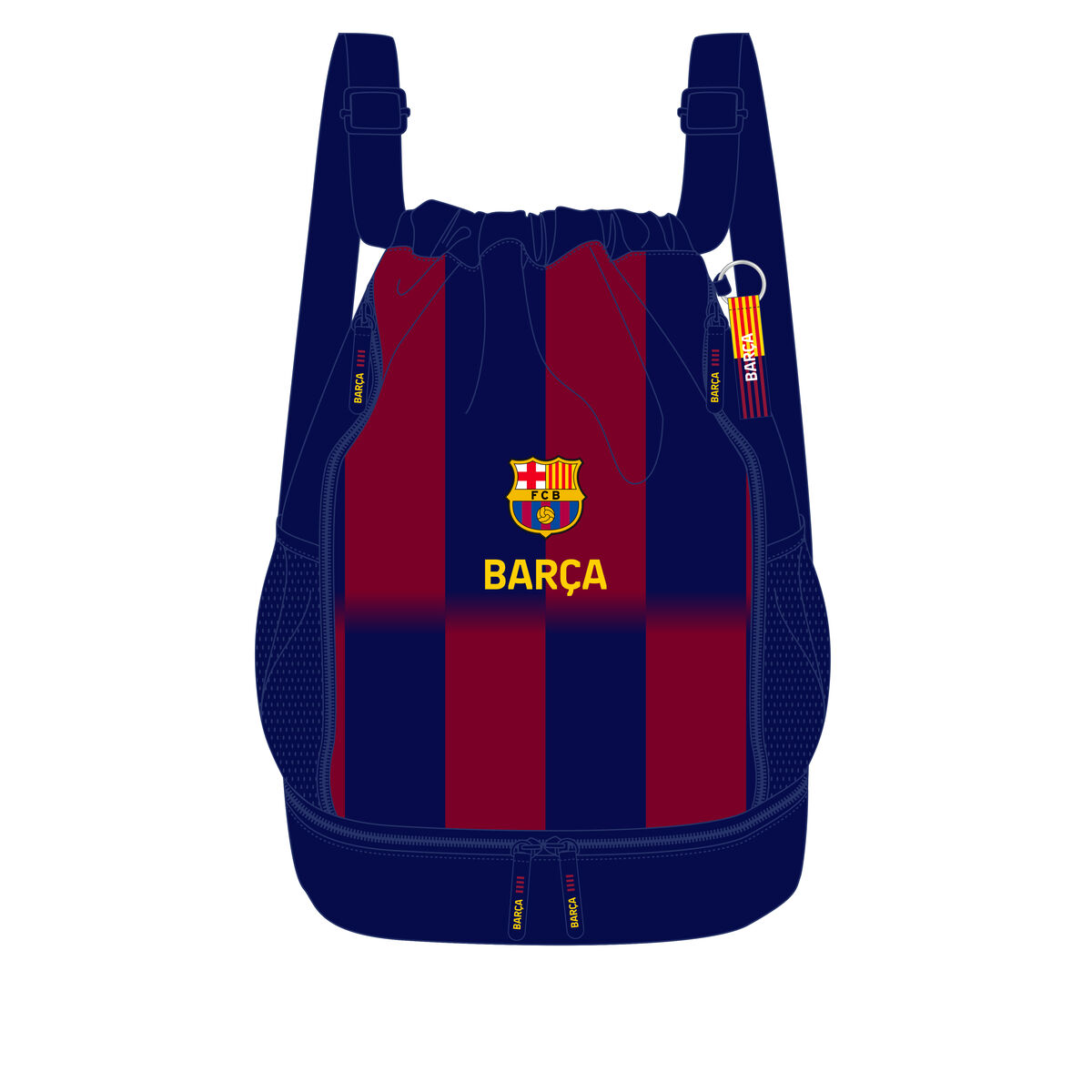 Zaino Scuola F.C. Barcelona Azzurro Rosso Granato 35 x 40 x 1 cm