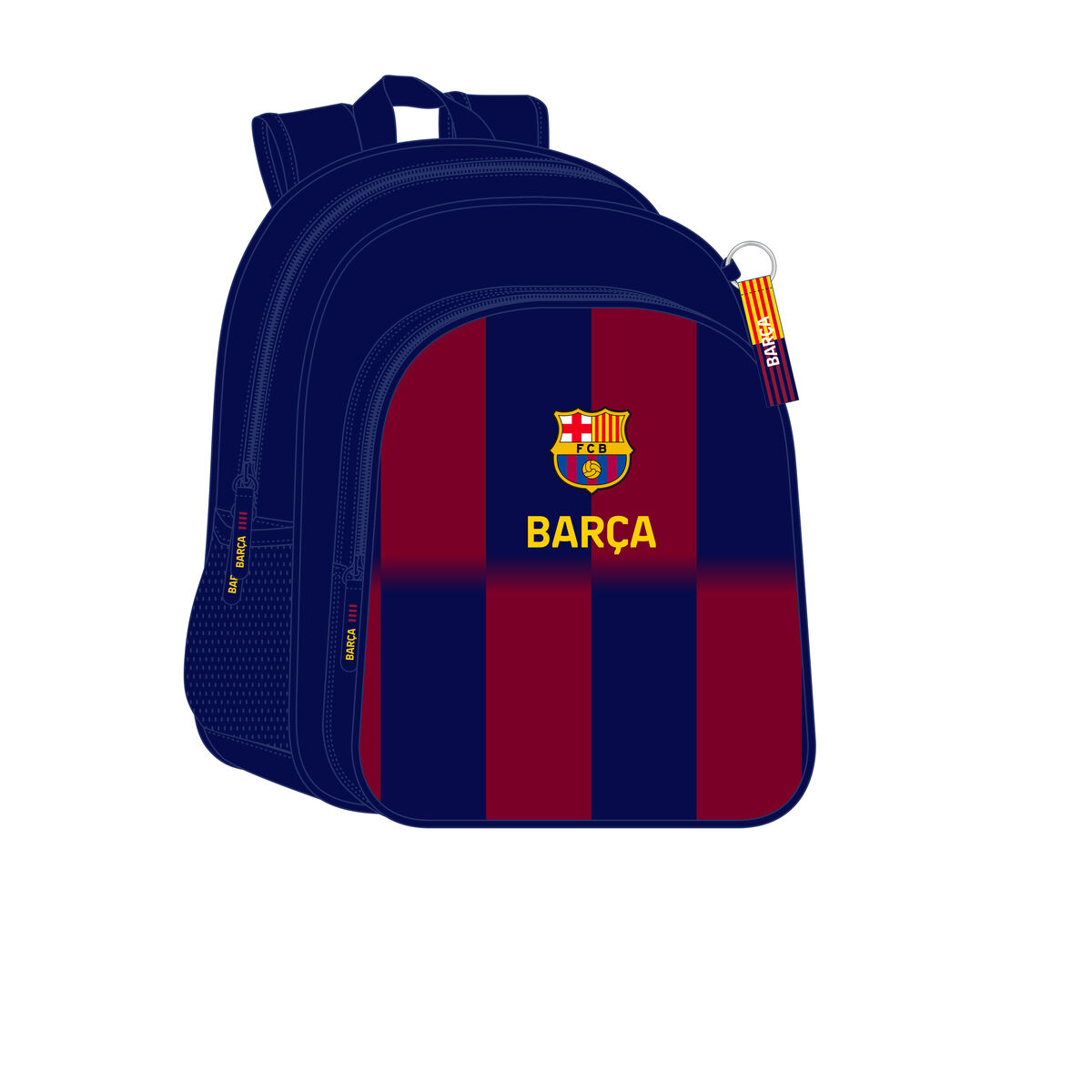 Zaino Scuola F.C. Barcelona Azzurro Rosso Granato 32 x 38 x 12 cm