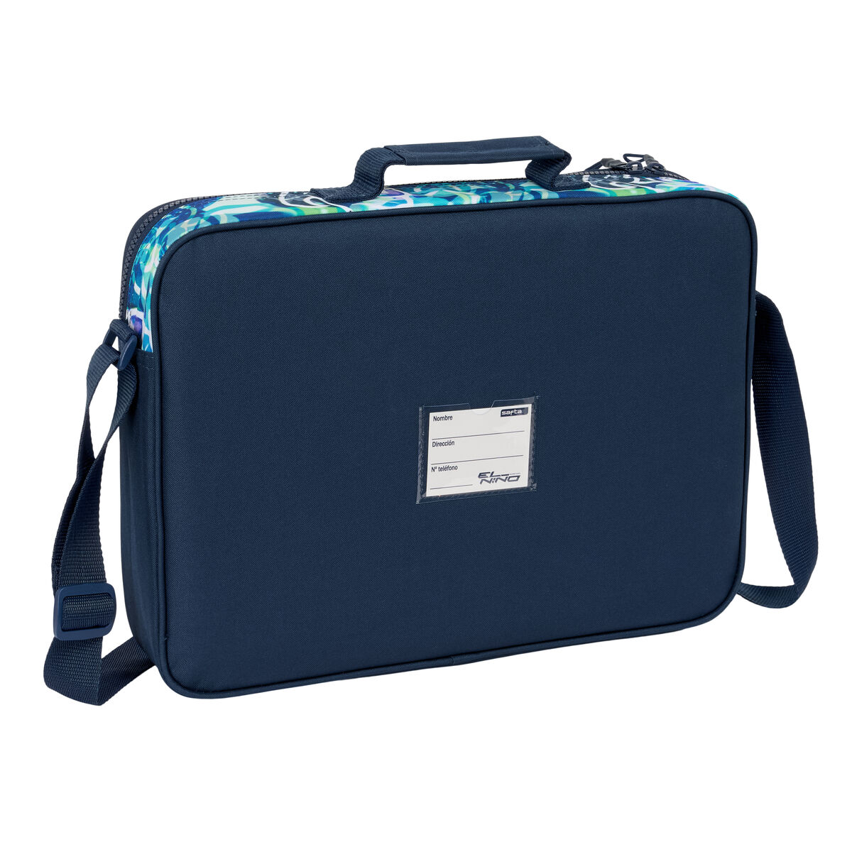 Borsa per la scuola El Niño Kook Blu Marino 38 x 28 x 6 cm - Image 3