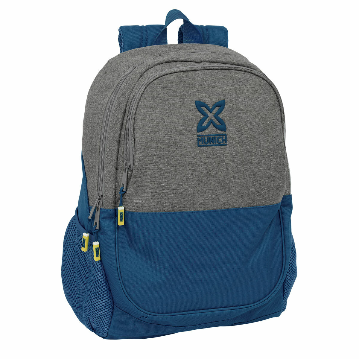 Zaino Scuola Munich Street Azzurro Grigio 32 x 44 x 16 cm