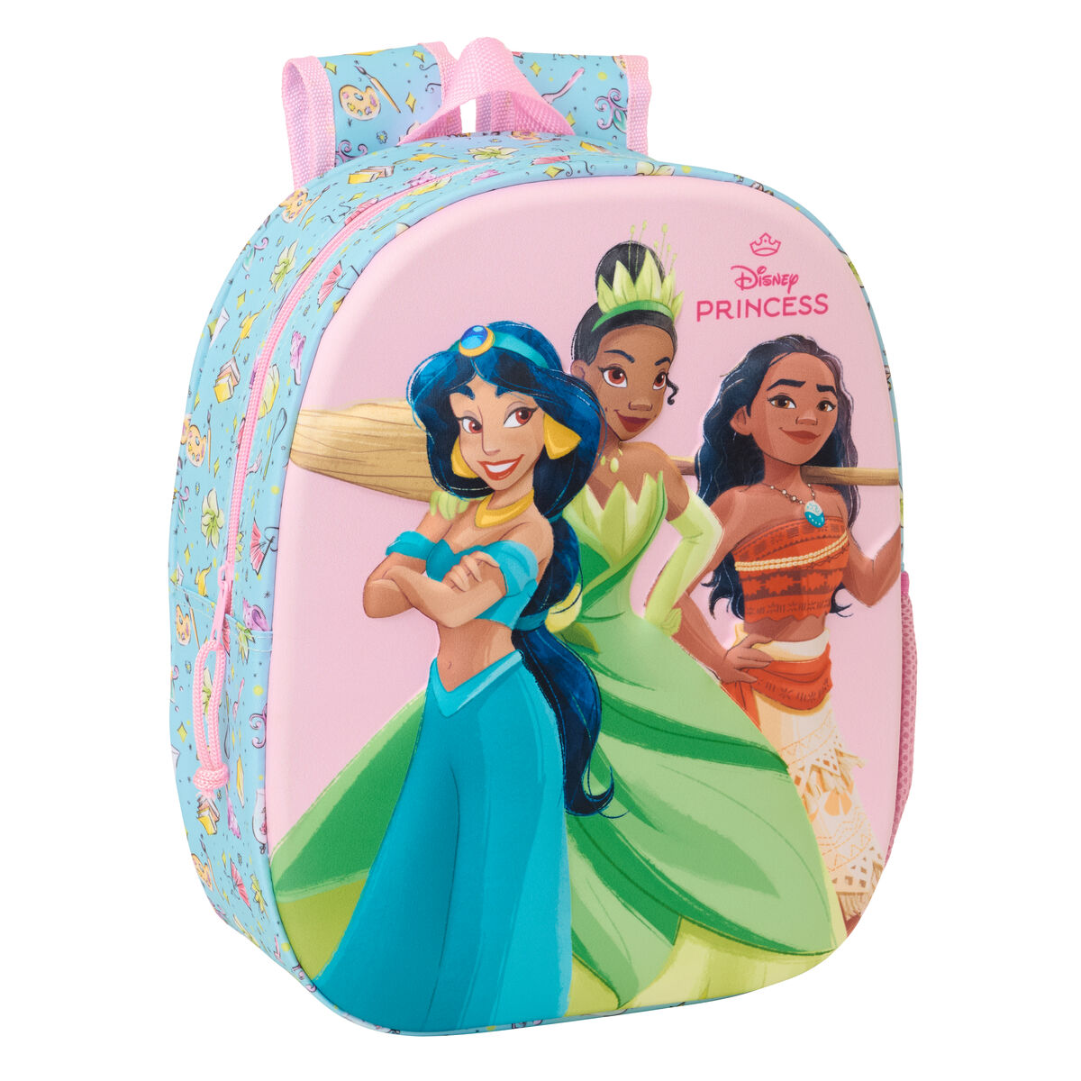 Zaino per Bambini Frozen Rosa Blu cielo 27 x 33 x 10 cm 3D
