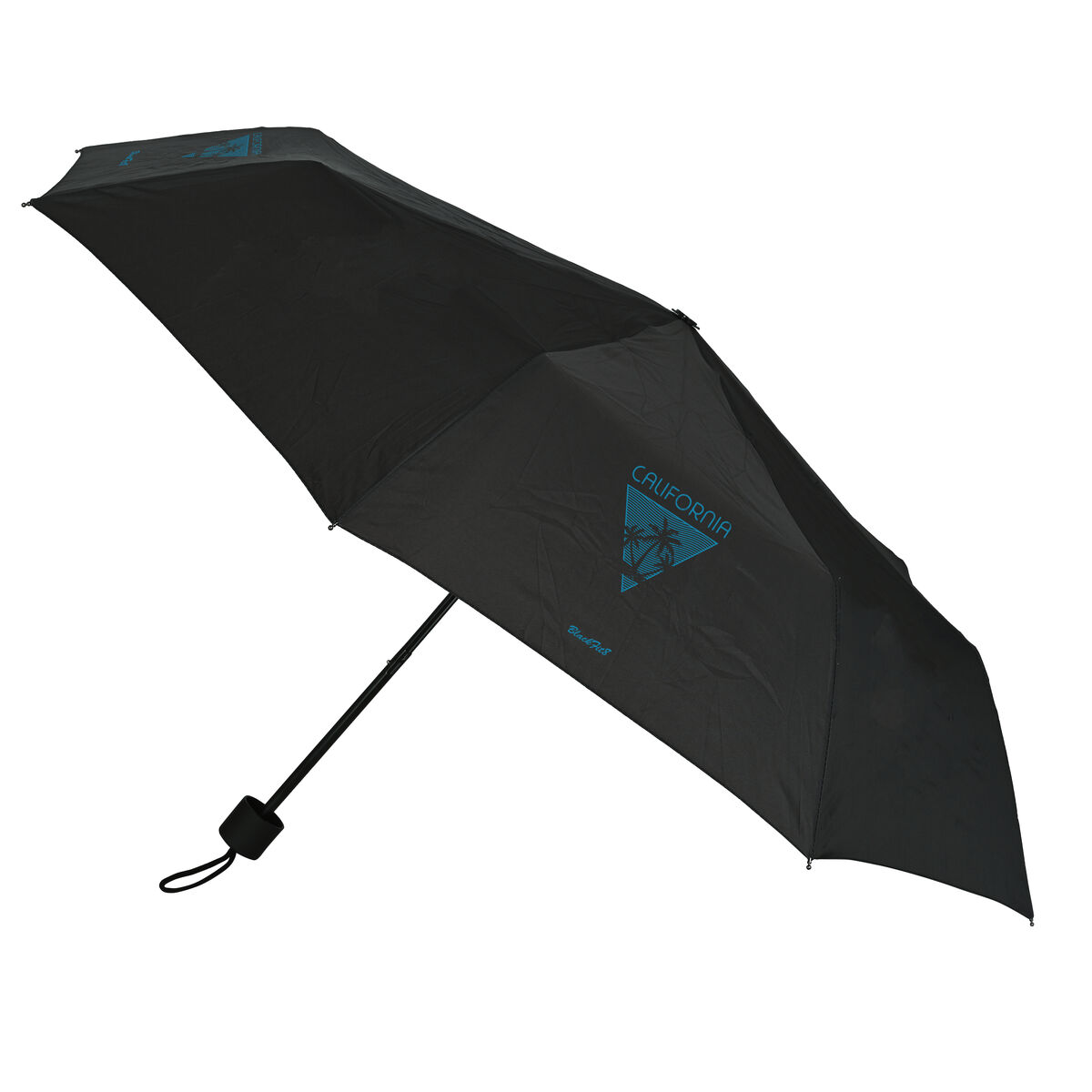 Ombrello Pieghevole BlackFit8 California Azzurro Nero Ø 98 cm