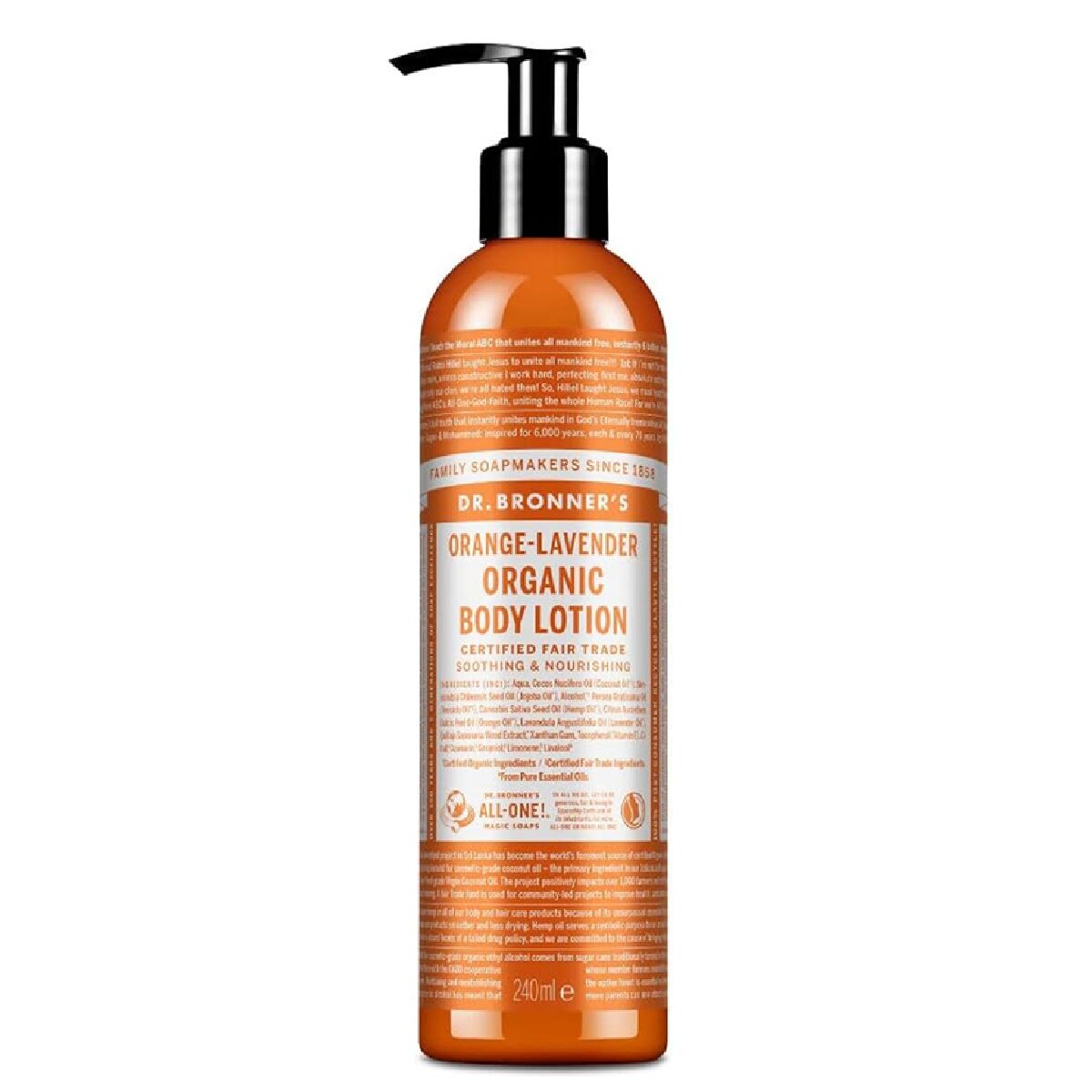 Lozione Corpo Dr Bronner's Naranja-Lavanda 240 ml