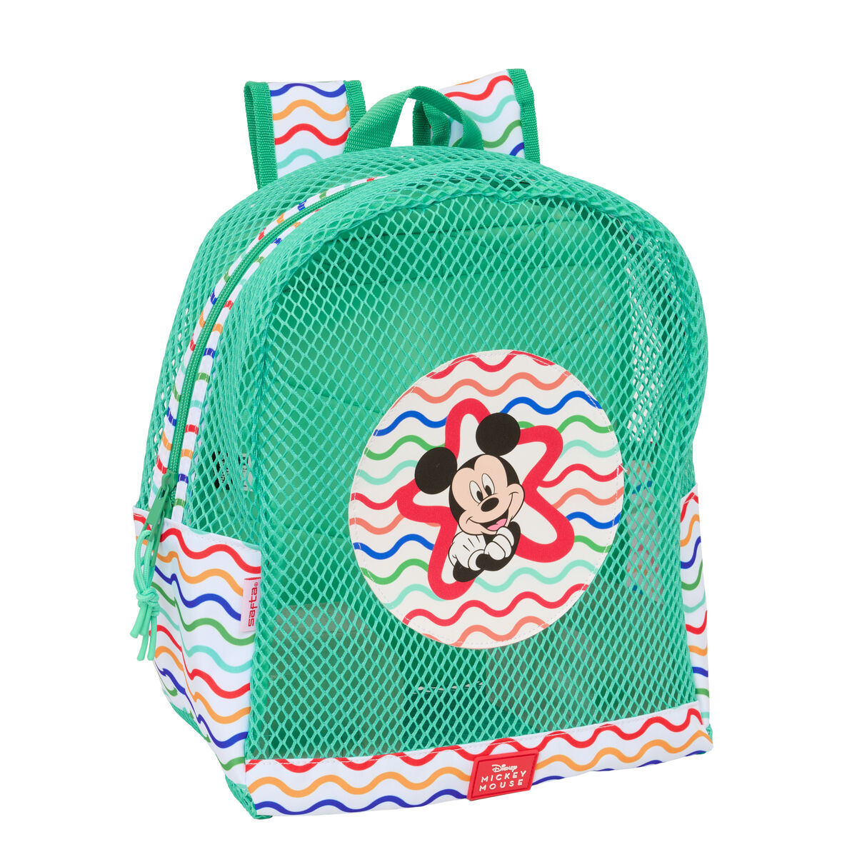 Zaino da spiaggia Mickey Mouse Clubhouse Multicolore Menta 30,5 x 24 x 18 cm Per bambini