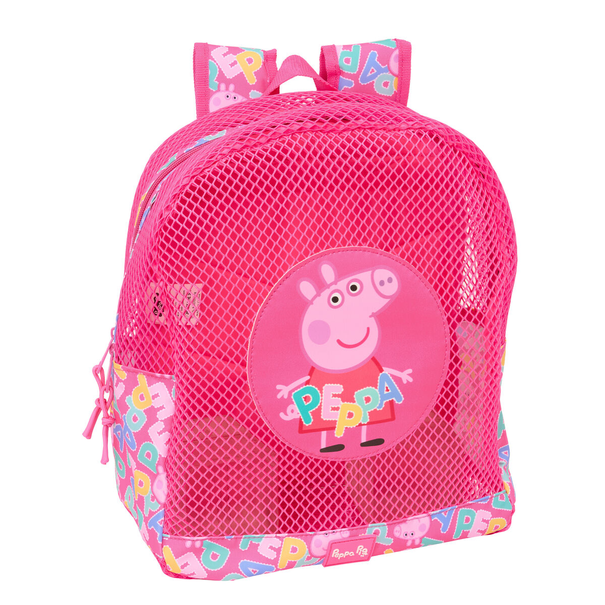 Zaino da spiaggia Peppa Pig Rosa 30,5 x 24 x 18 cm Per bambini