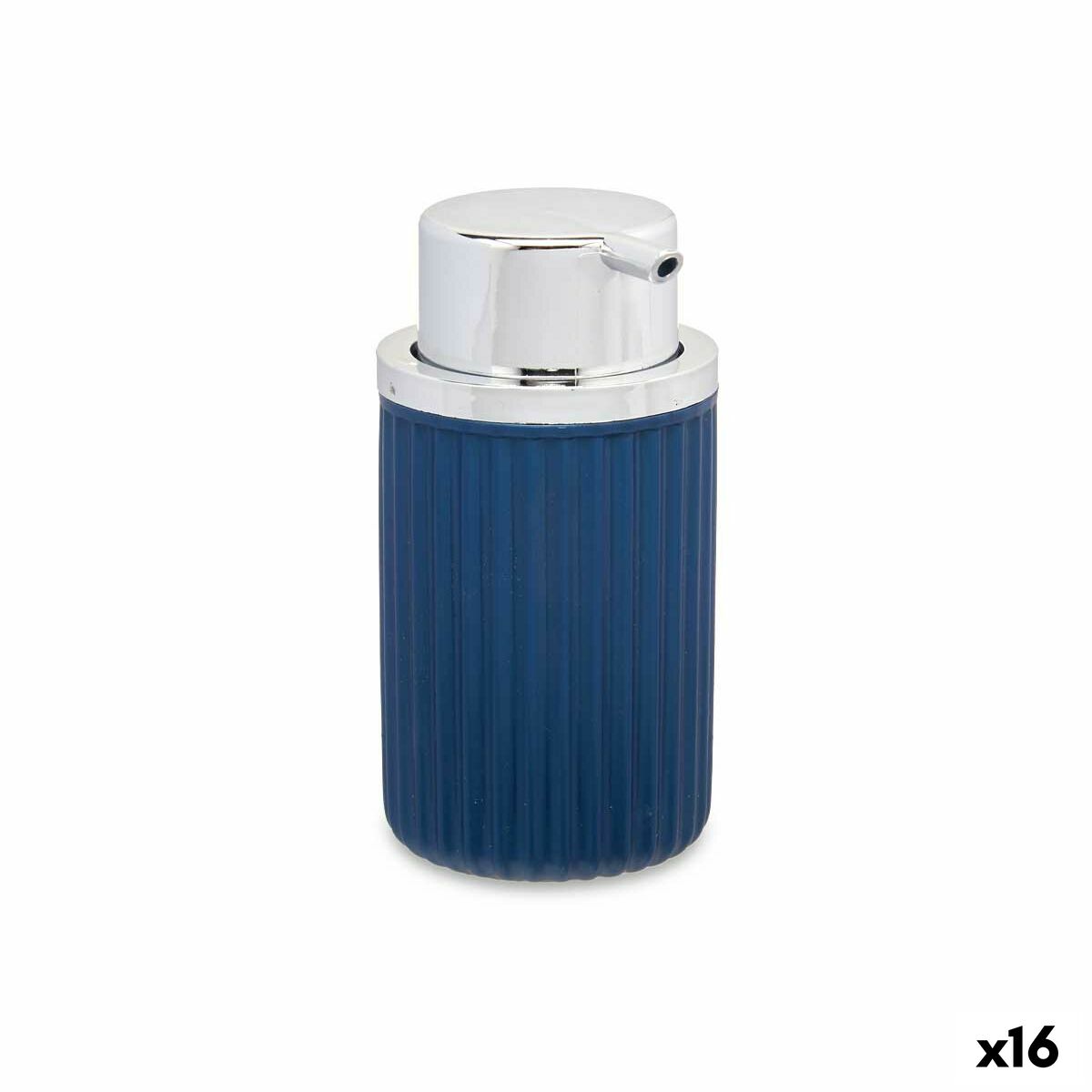 Dispenser di Sapone Berilo Azzurro Plastica 420 ml 7 x 14,5 x 8,5 cm (16 Unità)