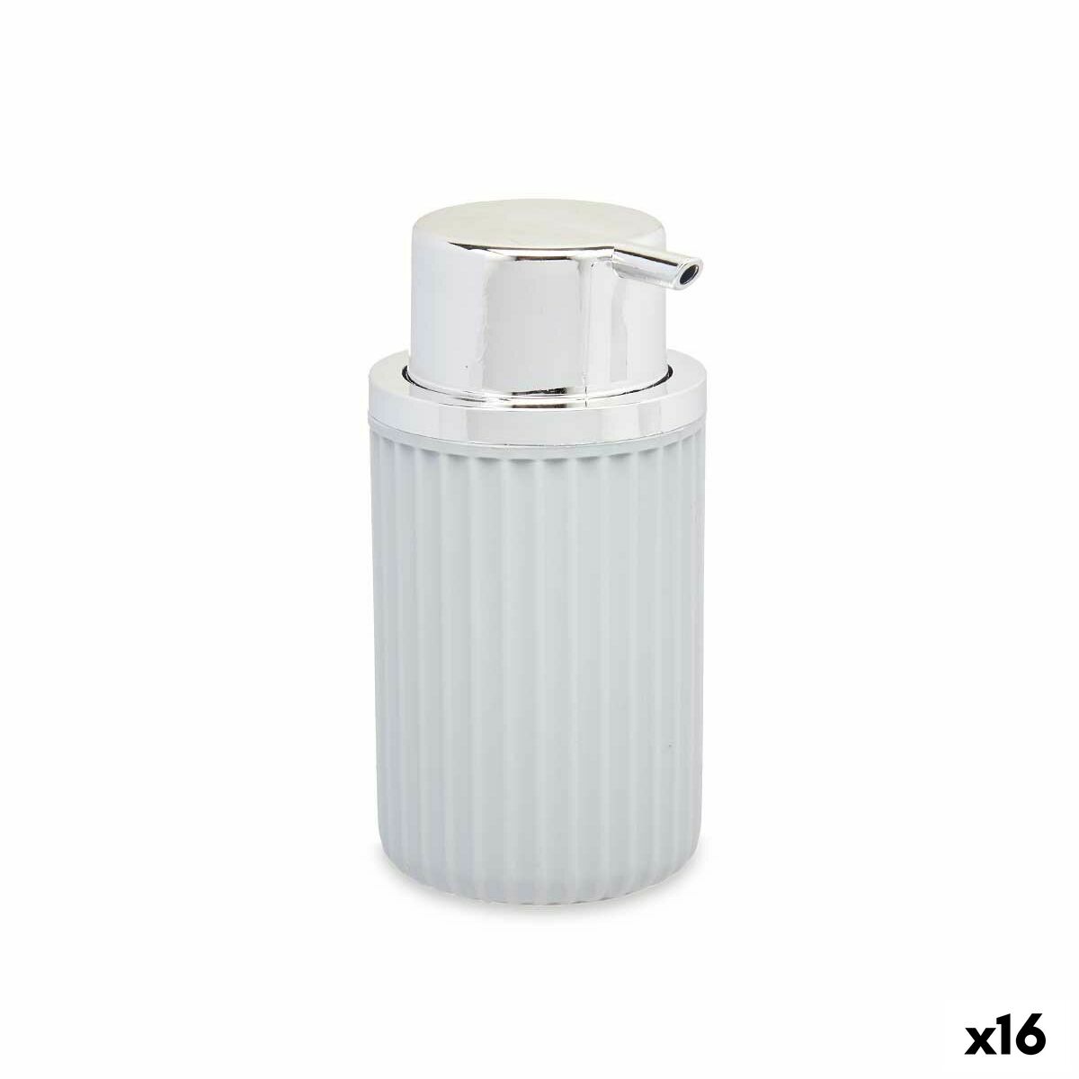 Dispenser di Sapone Berilo Grigio Plastica 450 ml 7 x 14,5 x 8,5 cm (16 Unità)