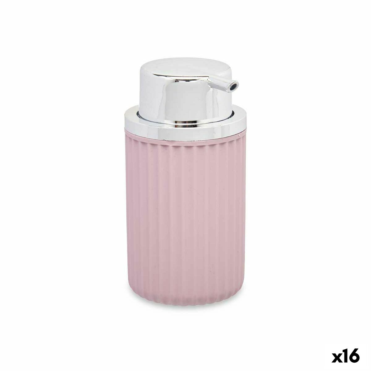 Dispenser di Sapone Berilo Rosa Plastica 420 ml 7 x 14,5 x 8,5 cm (16 Unità)