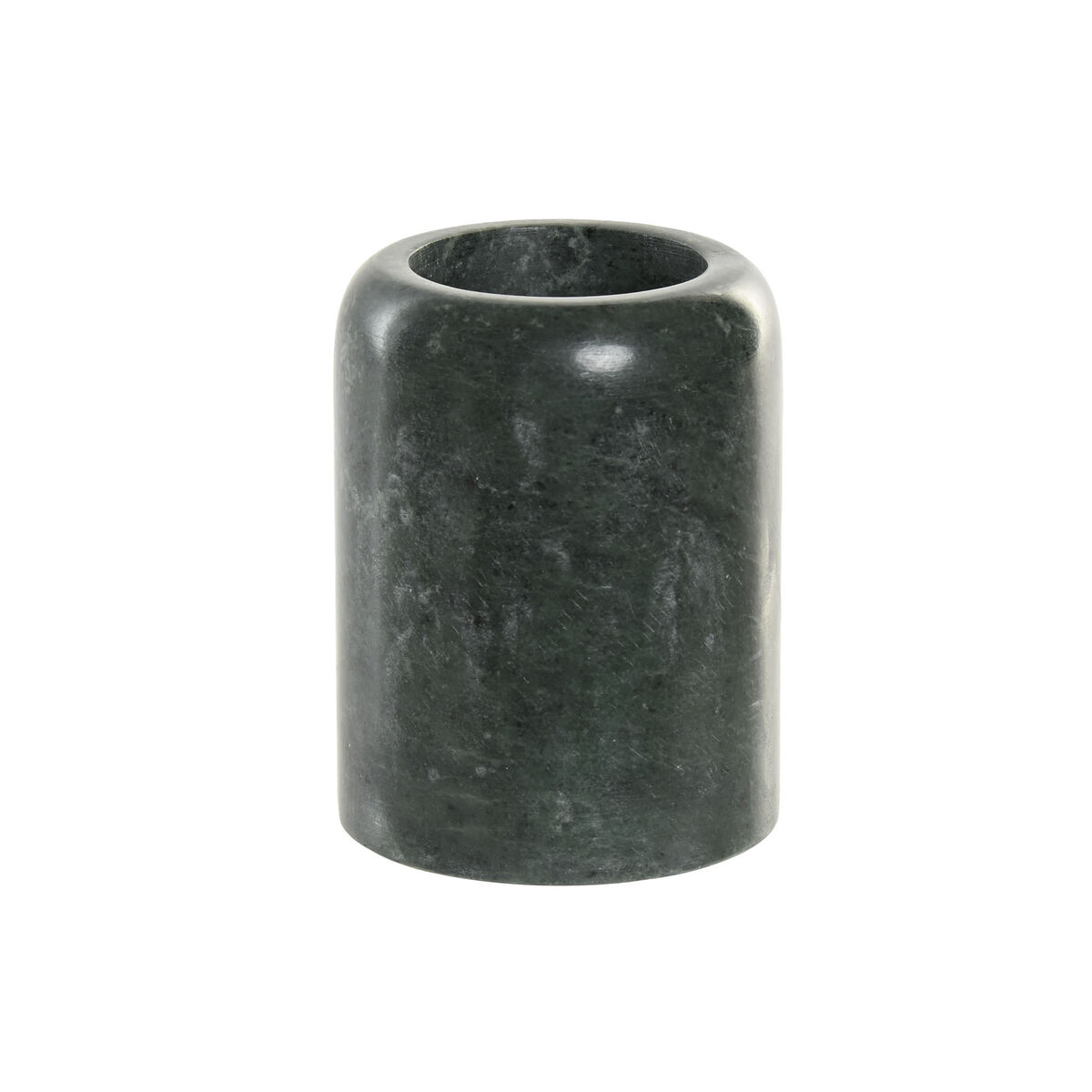Portaspazzolini da Denti Home ESPRIT Verde Marmo 7,5 x 7,5 x 10 cm