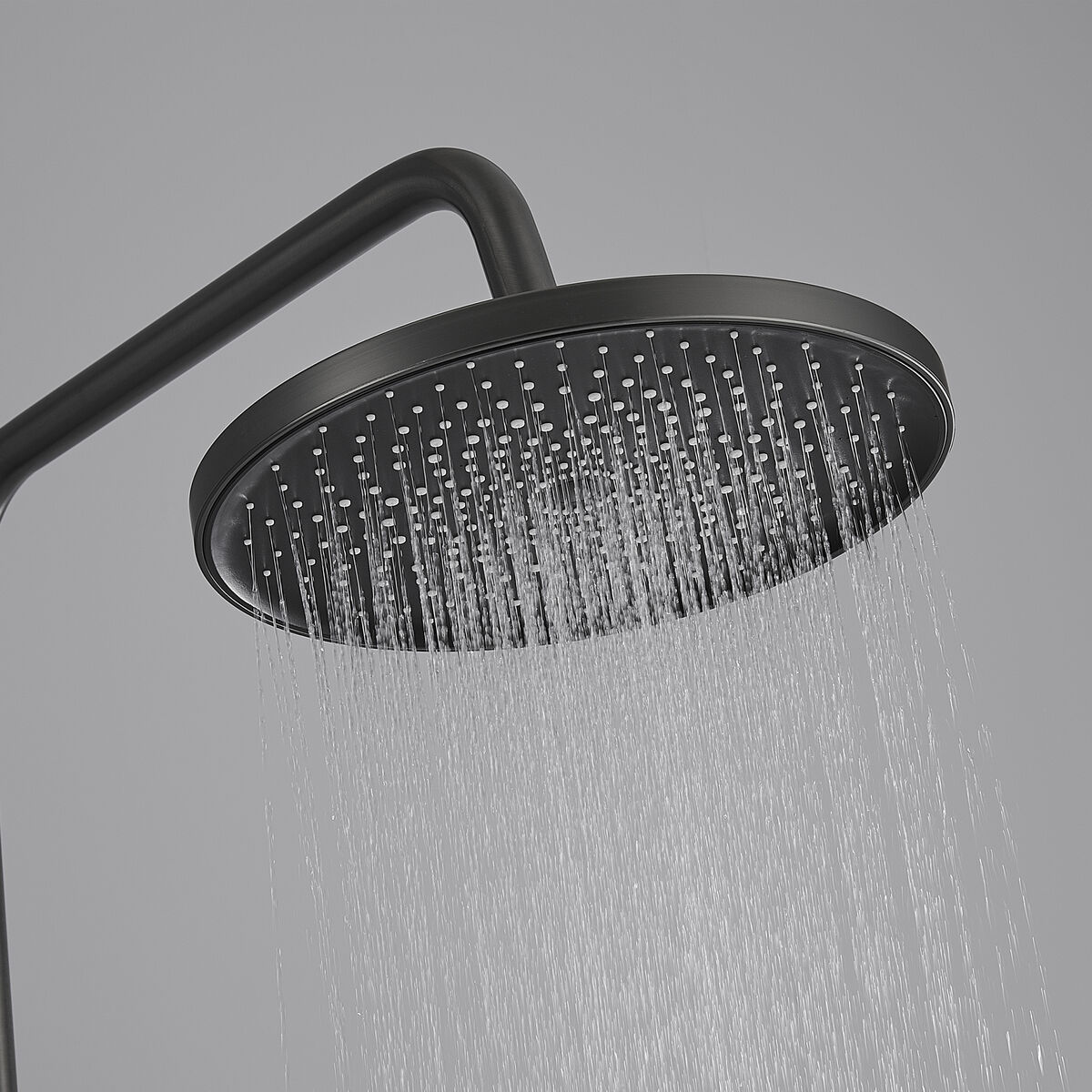 Colonna doccia Fontastock Grigio Acciaio inossidabile ABS H 1/2" Rubinetto Monocomando - Image 6