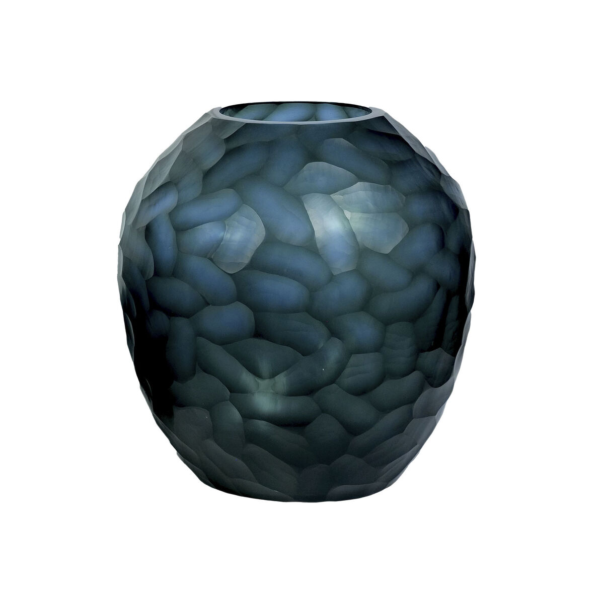 Vaso Home ESPRIT Azzurro Cristallo Moderno 29 x 29 x 30 cm