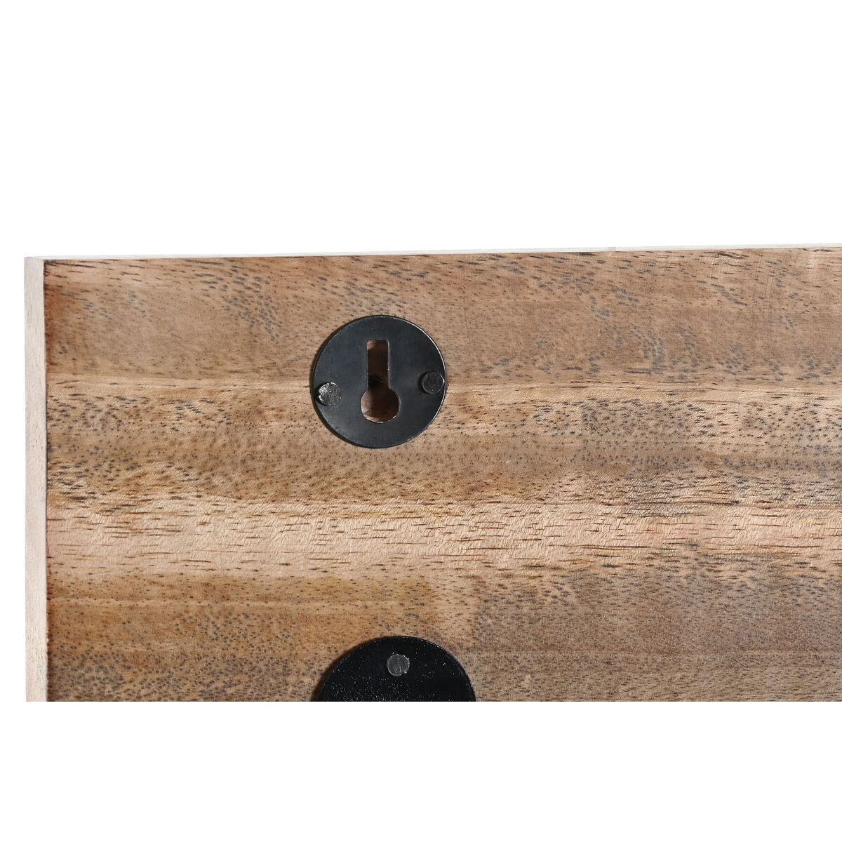 Appendiabiti da parete DKD Home Decor Multicolore Ferro Legno di mango Tropicale Foglia della pianta Laccato 38 x 5 x 18 cm (2 U - Image 3