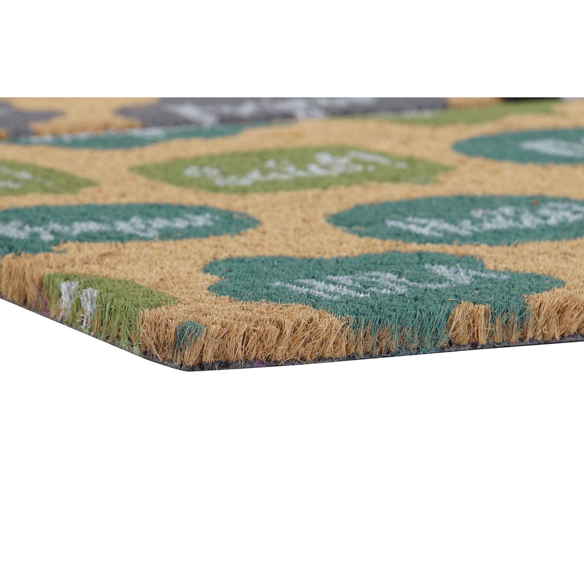 Zerbino DKD Home Decor Nero Grigio Marrone Gomma Menta 2 Unità Fibra di cocco (60 x 40 x 1,5 cm) - Image 3