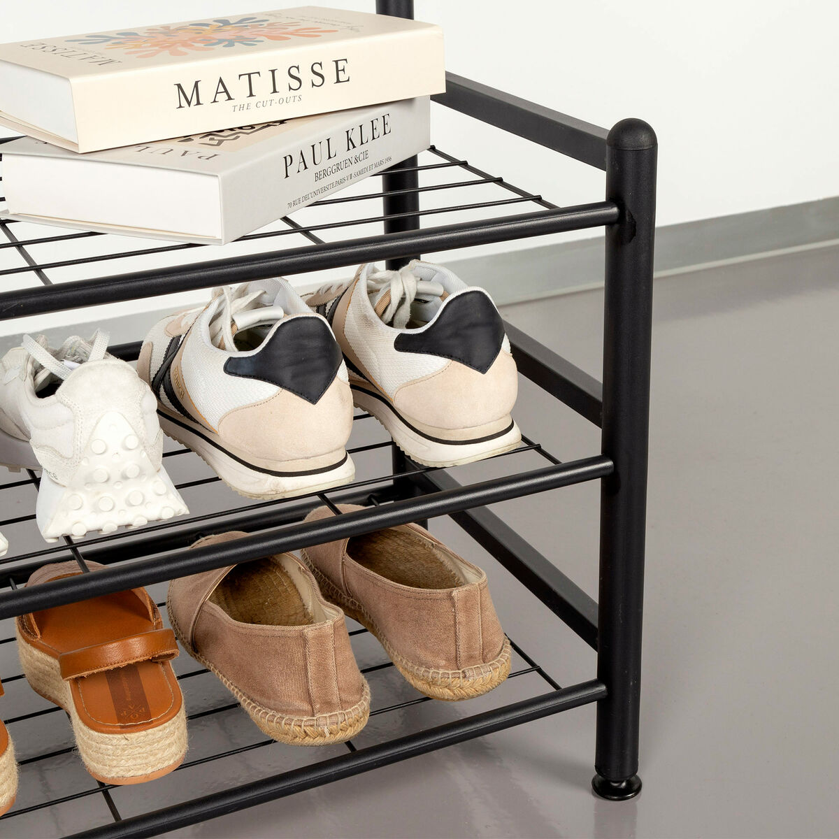 Appendiabiti con ripiano Max Home Acciaio Melammina Truciolare Minimalista 60 x 175 x 40 cm - Image 5