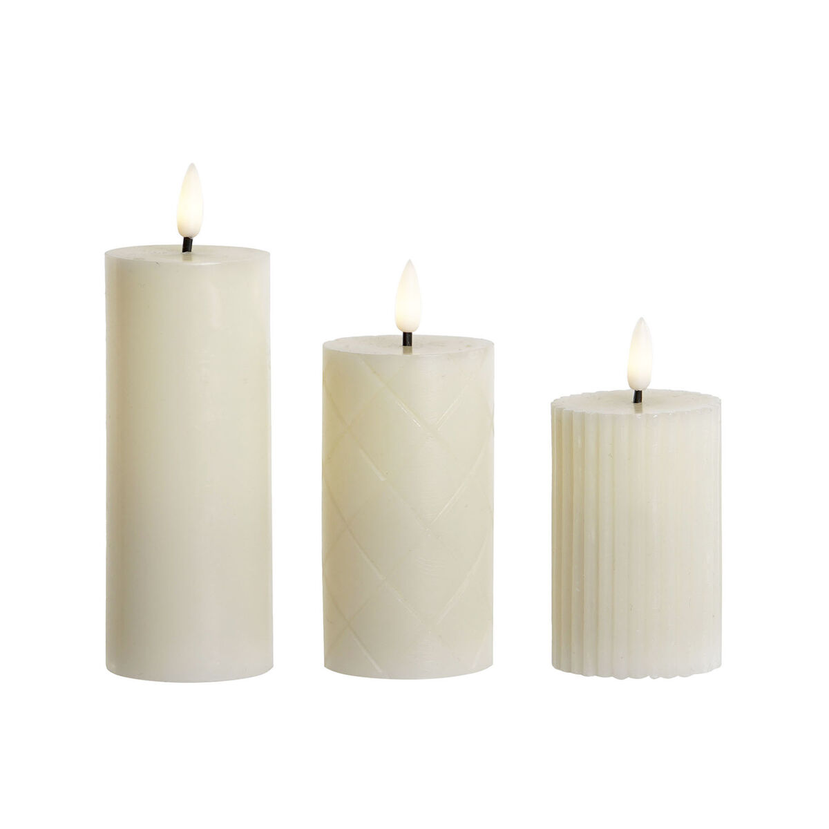 Candela LED Home ESPRIT Beige 5,5 x 5,5 x 13,5 cm (AA)