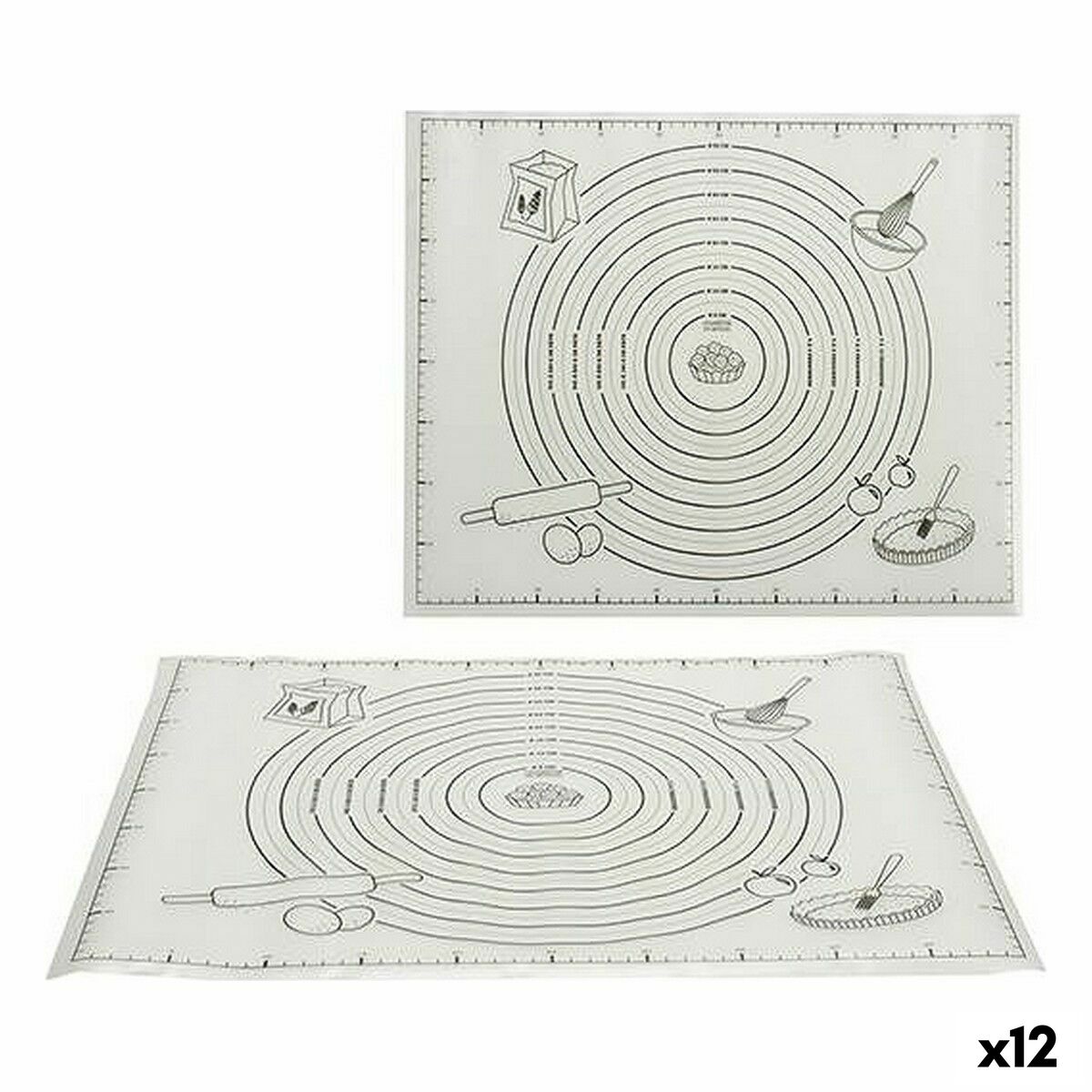 Tappetino da forno Kinvara Plastica Gomma Eva 50 x 40 cm 6 x 45 x 3 cm (12 Unità)