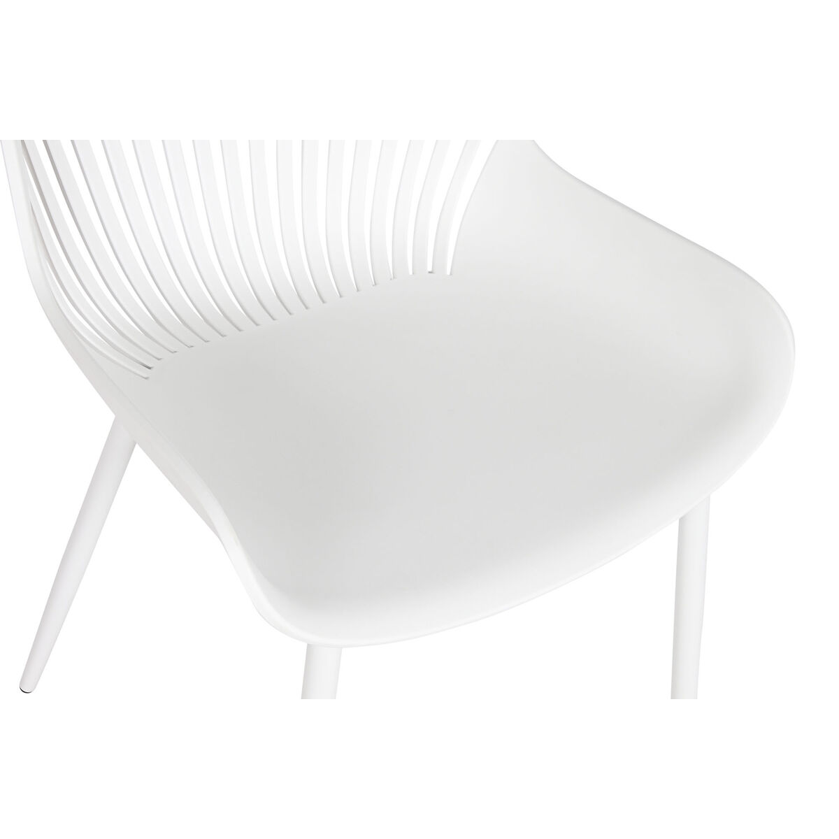 Sedia Home ESPRIT Bianco 50,5 x 55 x 82 cm - Image 5