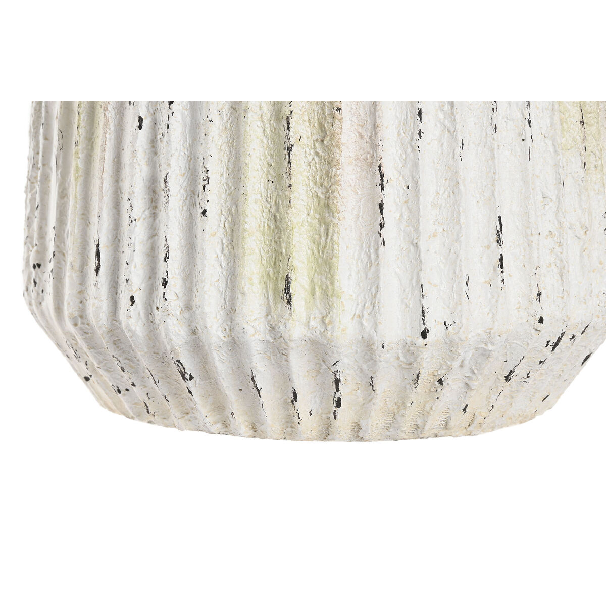 Vaso Home ESPRIT Bianco Magnesio 28 x 28 x 41 cm - Image 3