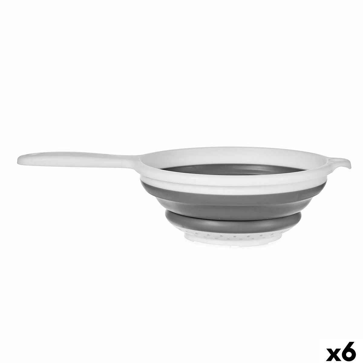 Colino Kinvara Bianco Grigio polipropilene TPR 33,5 x 20 x 8 cm 20 x 33,5 x 3,5 cm (6 Unità)