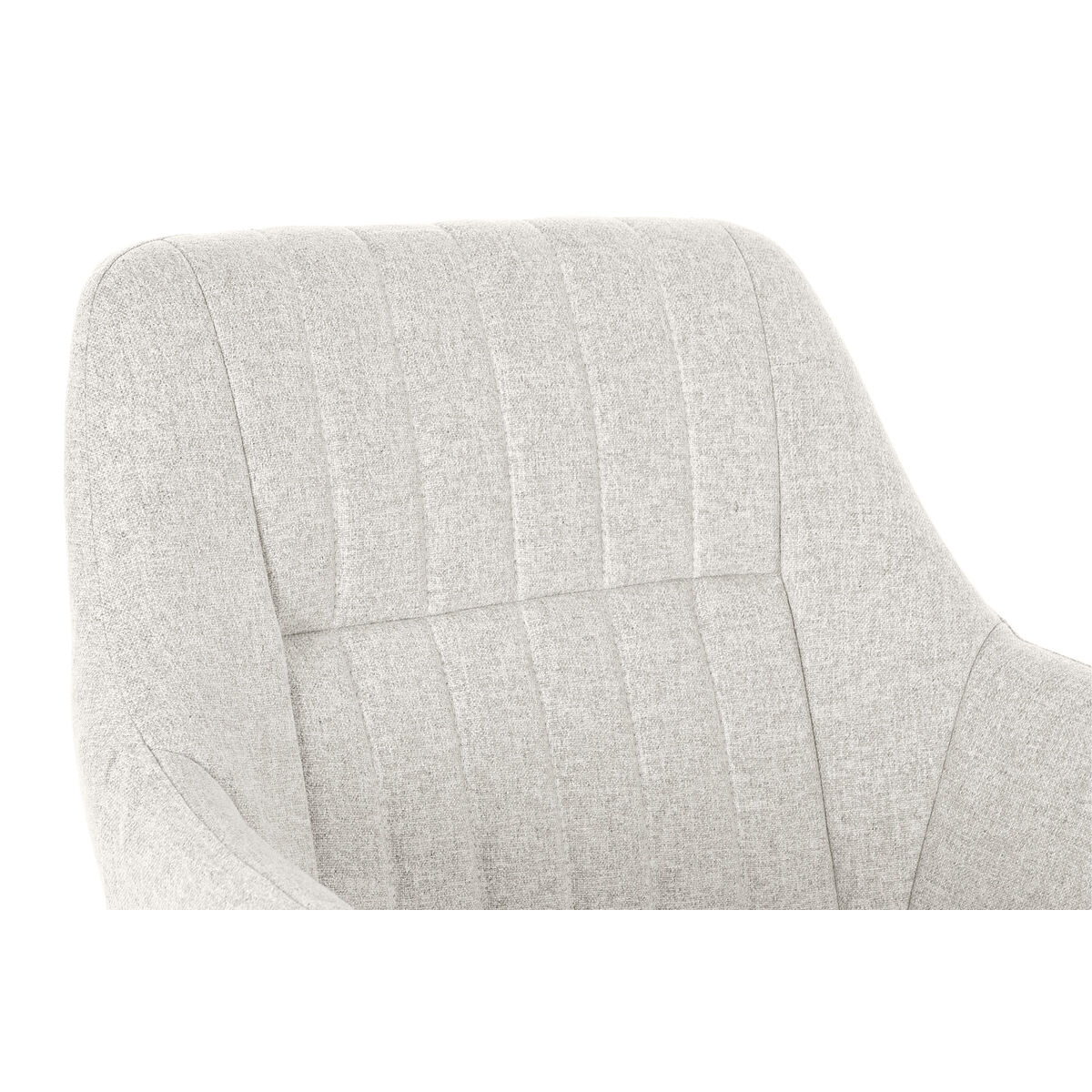 Sedia DKD Home Decor Beige Poliestere Metallo 59,5 x 60,5 x 78 cm - Image 3