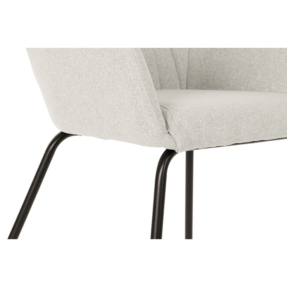 Sedia DKD Home Decor Beige Poliestere Metallo 59,5 x 60,5 x 78 cm - Image 4