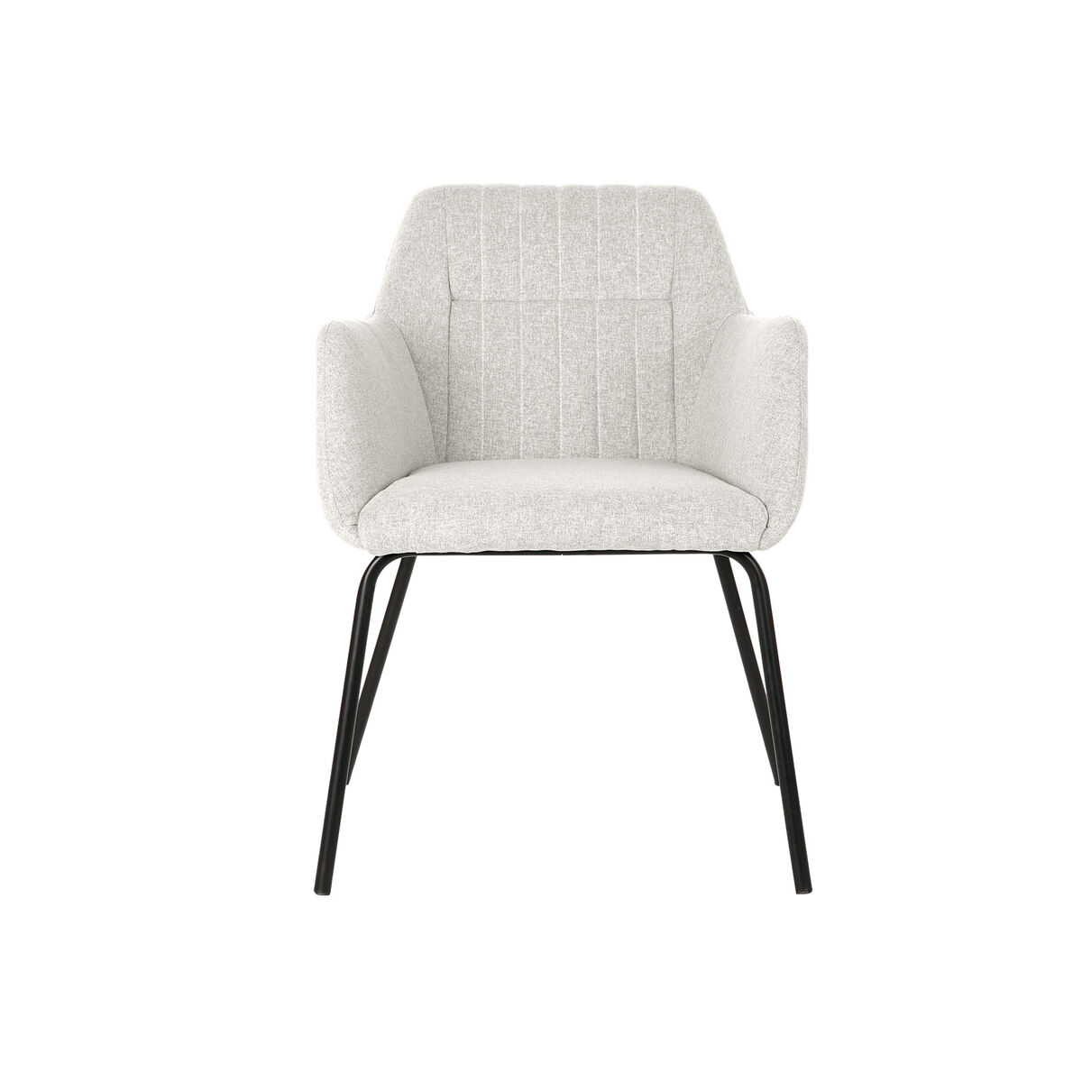 Sedia DKD Home Decor Beige Poliestere Metallo 59,5 x 60,5 x 78 cm - Image 6