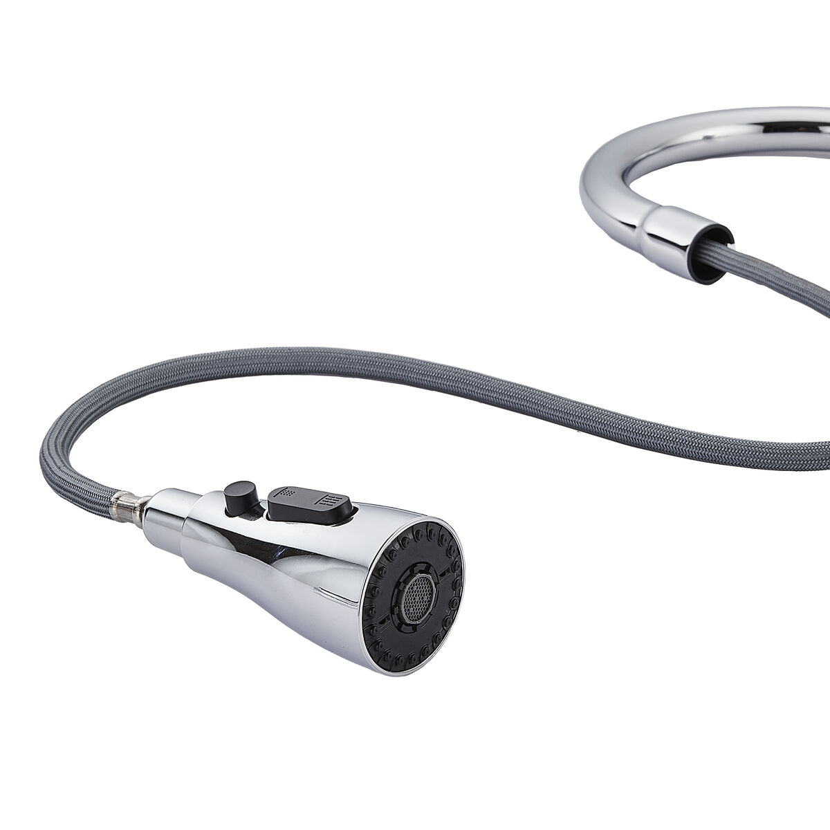 Rubinetto Monocomando Fontastock Cromo Acciaio inossidabile Ottone Ceramica Lega di Zinco Forma a C Alto - Image 4