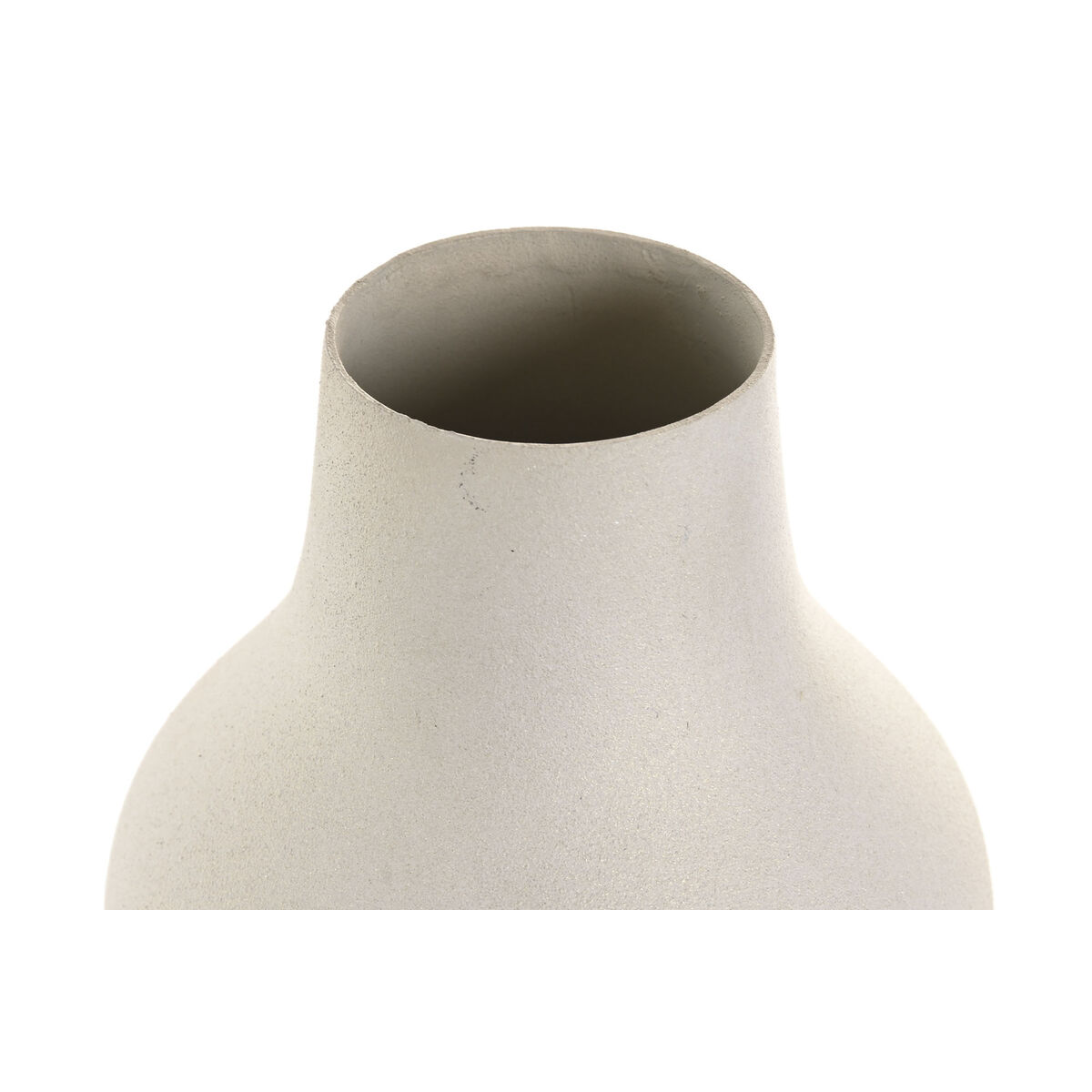 Vaso Home ESPRIT Bianco Dorato Alluminio Moderno 15 x 15 x 52 cm - Image 3