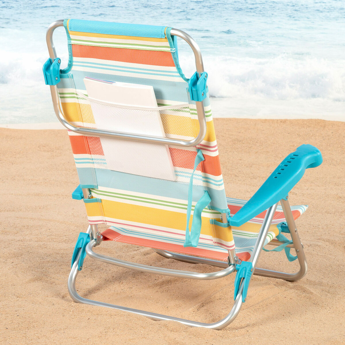 Sedia da Spiaggia Aktive Multicolore 48 x 90 x 60 cm (2 Unità) - Image 6