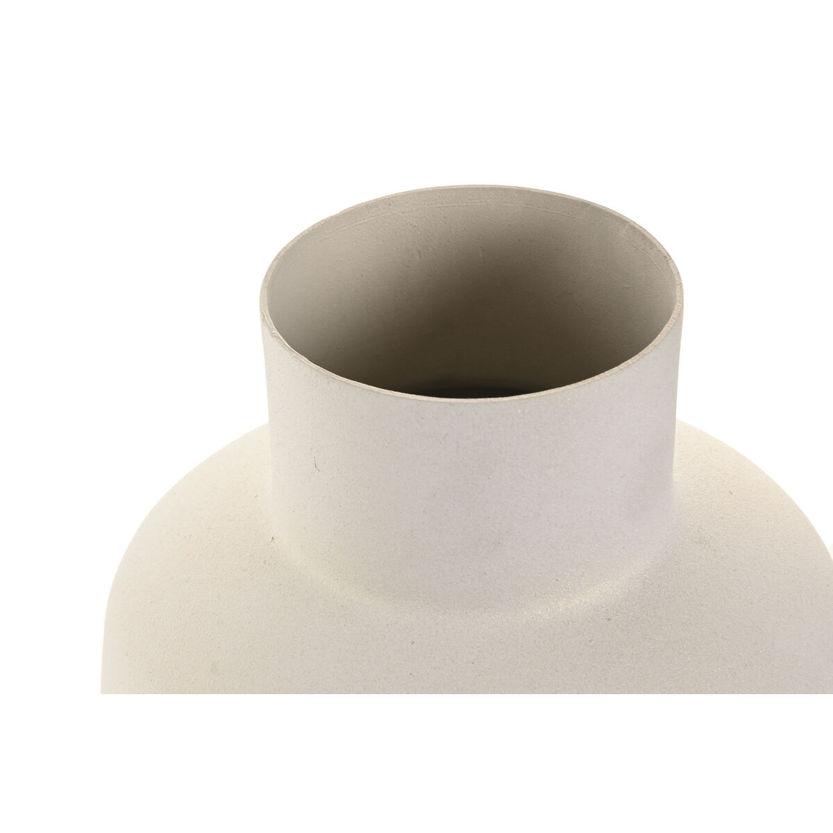 Vaso Home ESPRIT Bianco Dorato Alluminio Moderno 16 x 16 x 31 cm - Image 3