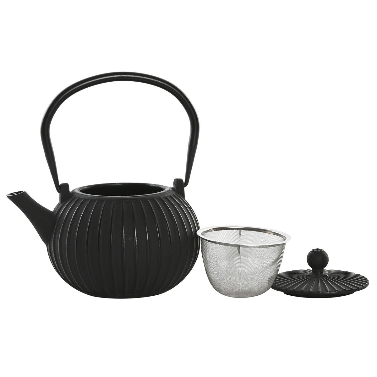 Teiera Home ESPRIT Nero Beige Acciaio inossidabile Ferro 1 L (2 Unità) - Image 3