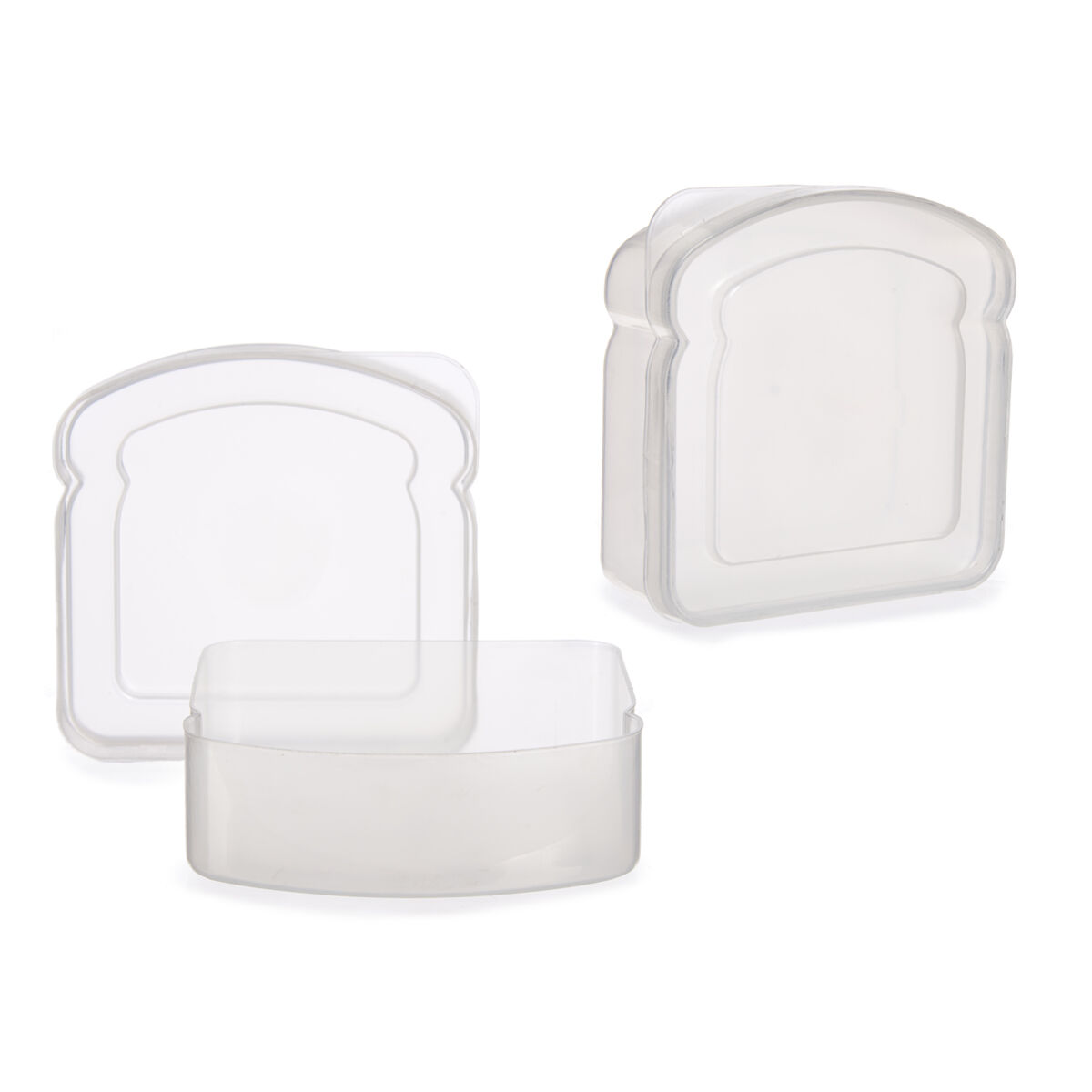 Contenitore per Sandwich Leknes Trasparente polipropilene Plastica 410 ml (24 Unità) - Image 3