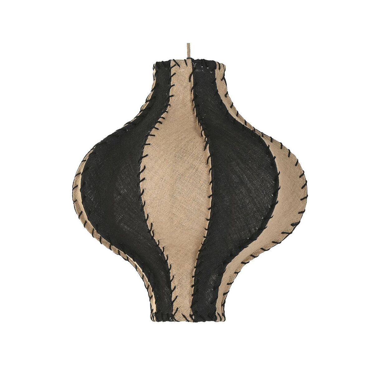 Lampadario Home ESPRIT Bicolore Juta Corda Ferro 25 W 50 x 50 x 54 cm - Image 6
