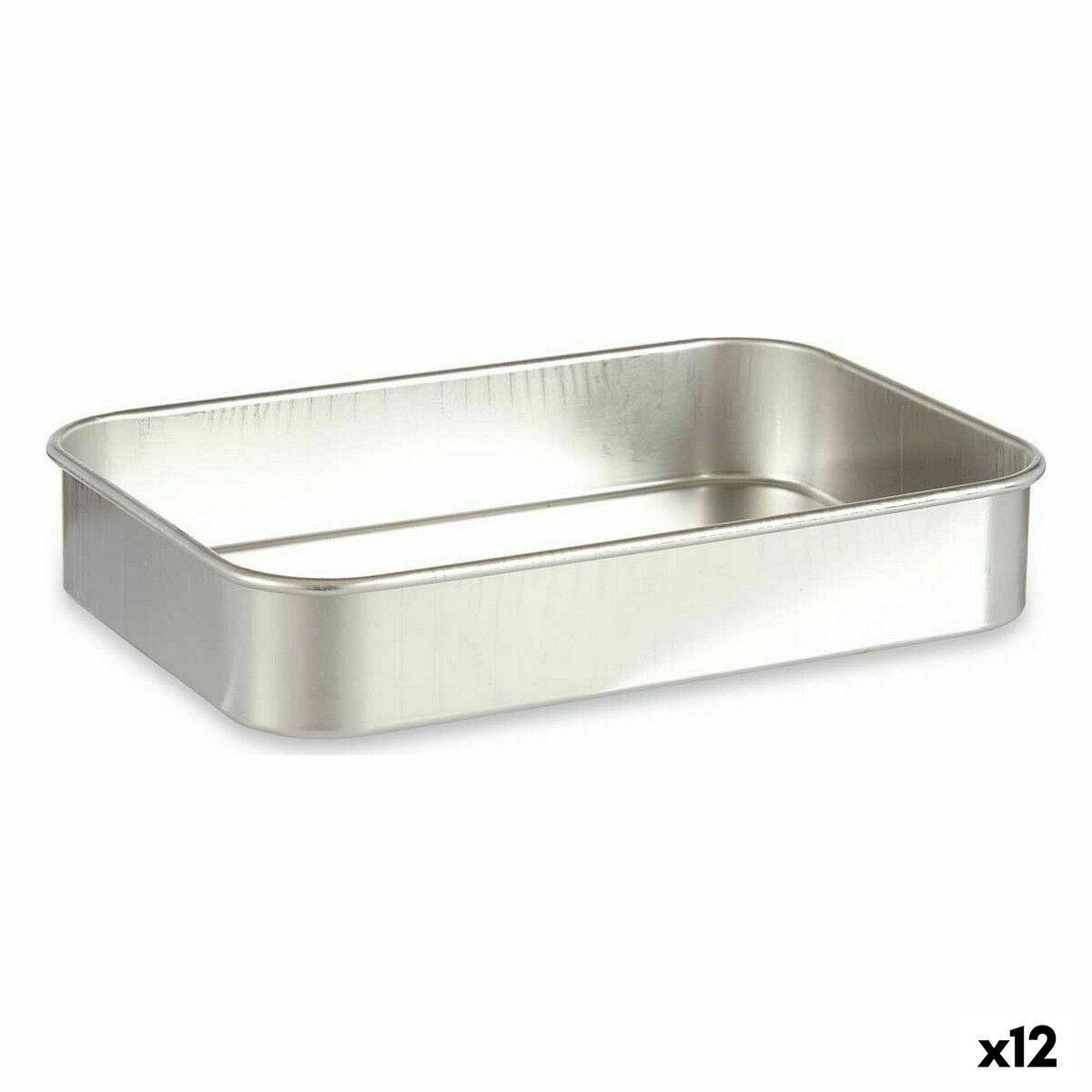 Teglia Kinvara Argentato Alluminio 31 x 5,5 x 21,5 cm (12 Unità)