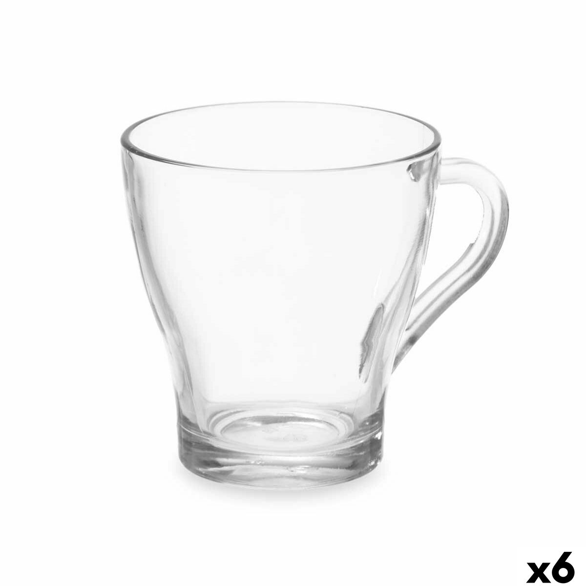 Tazza di caffè e tè Vivalto Trasparente Vetro 280 ml (6 Unità)
