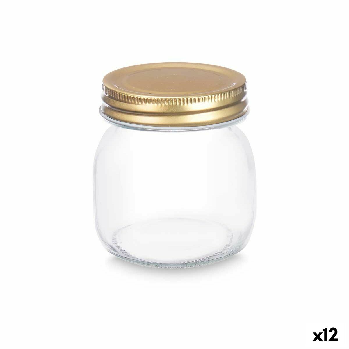 Vaso Vivalto Trasparente Dorato 300 ml (12 Unità)