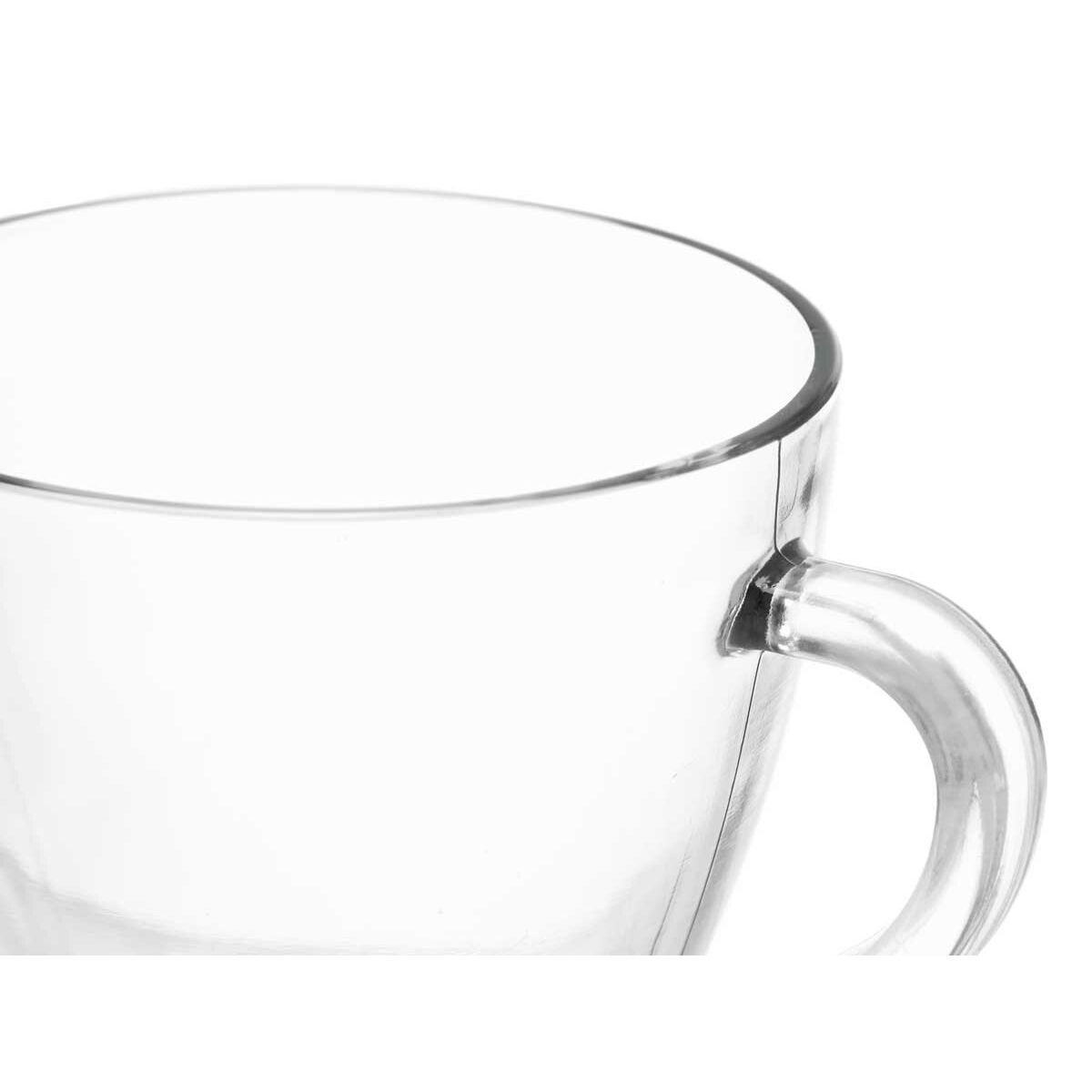 Tazza di caffè e tè Vivalto Trasparente Vetro 280 ml (6 Unità) - Image 5
