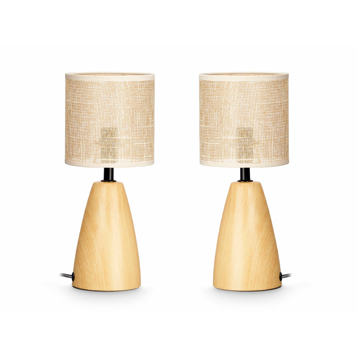 Lampada da tavolo Gift Decor Marrone 60 W 2 Unità