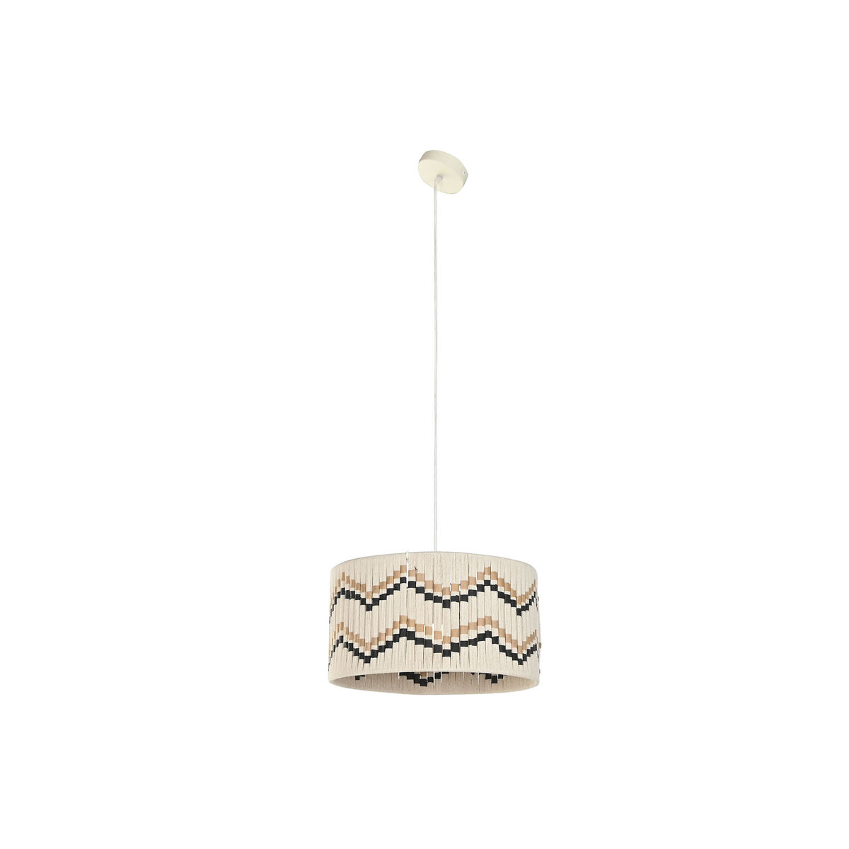 Lampadario Home ESPRIT Bicolore Rafia 50 W 39 x 39 x 21 cm