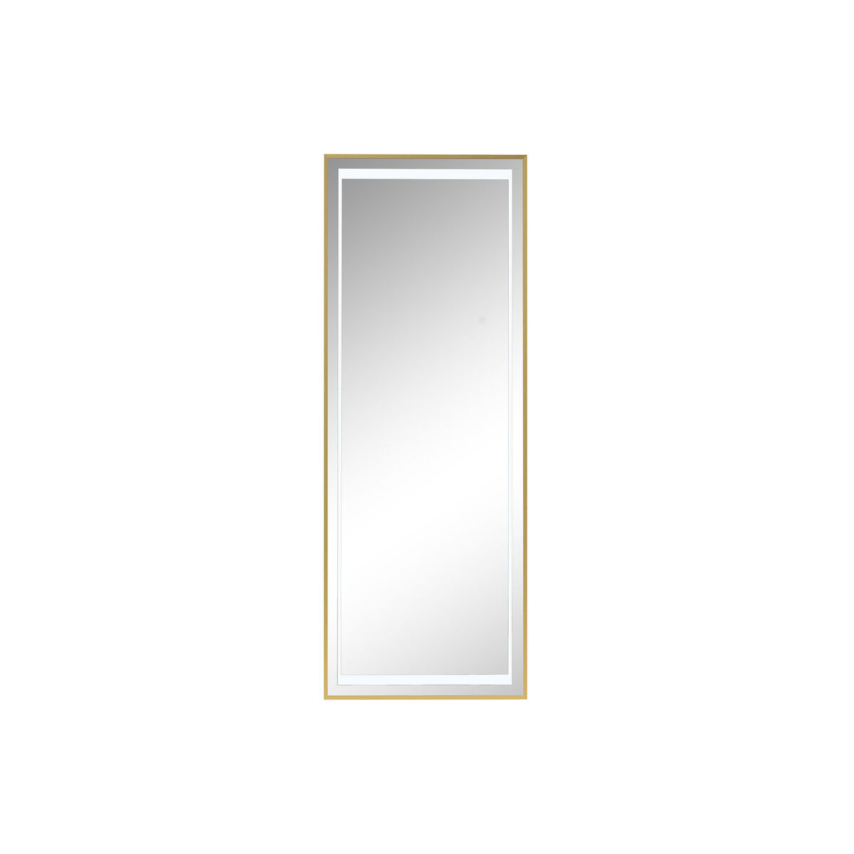 Specchio spogliatoio Home ESPRIT Dorato Alluminio 50 x 0,5 x 150 cm