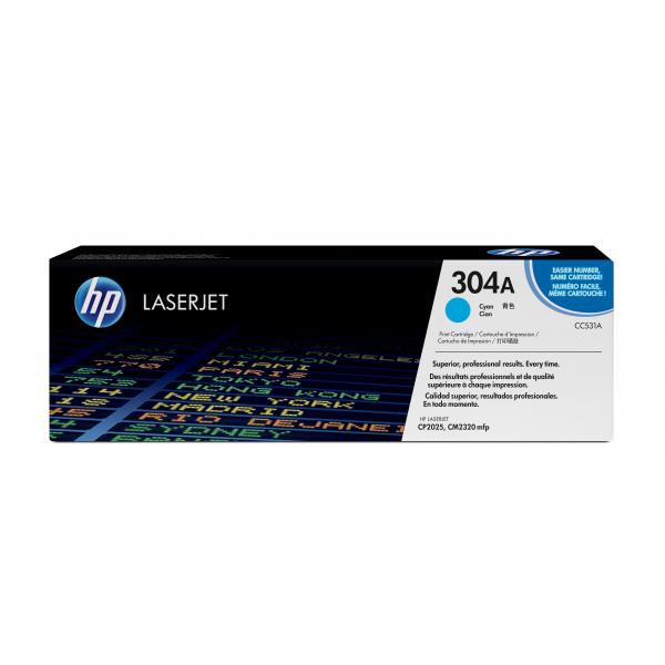 Toner Originale HP 304A Ciano