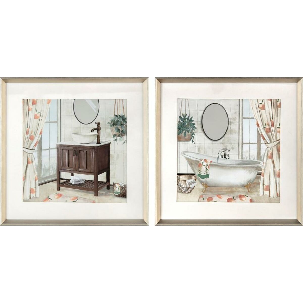 Tela DKD Home Decor polistirene Tela 40 x 2 x 40 cm 42 x 2 x 42 cm