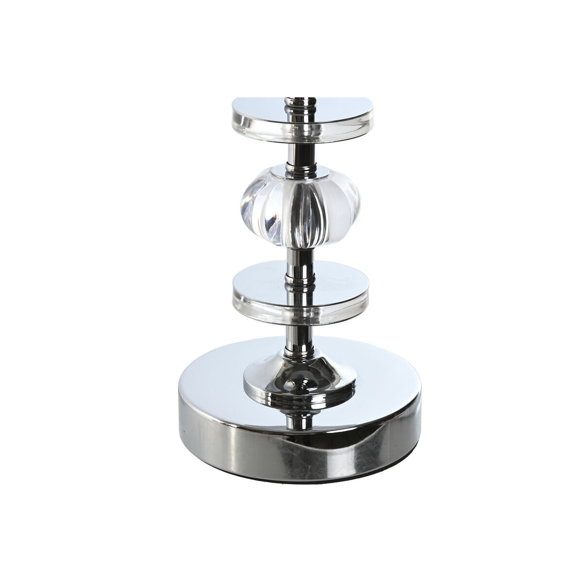 Lampada da tavolo Home ESPRIT Bianco Beige Metallizzato Metallo 25 W 220 V 20 x 20 x 43 cm (2 Unità) - Image 3