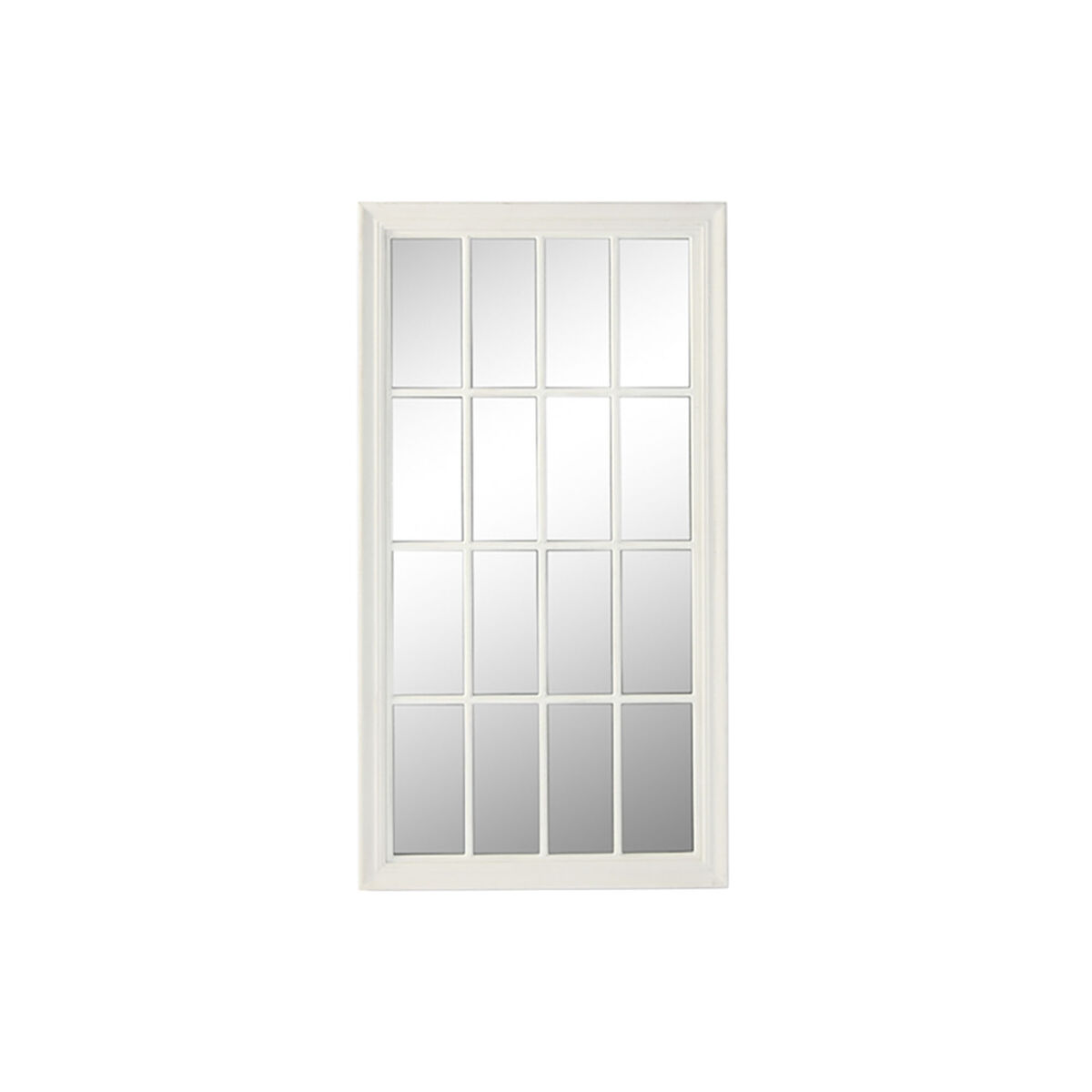 Specchio da parete Home ESPRIT Bianco Finestra 68 x 4 x 128 cm